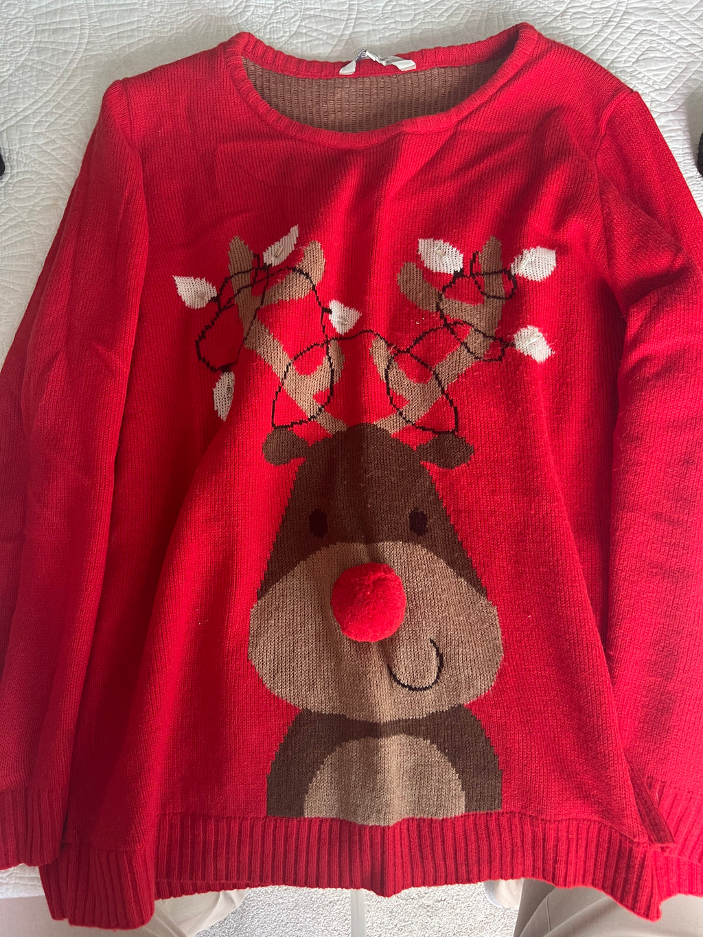 Red christmas jumper