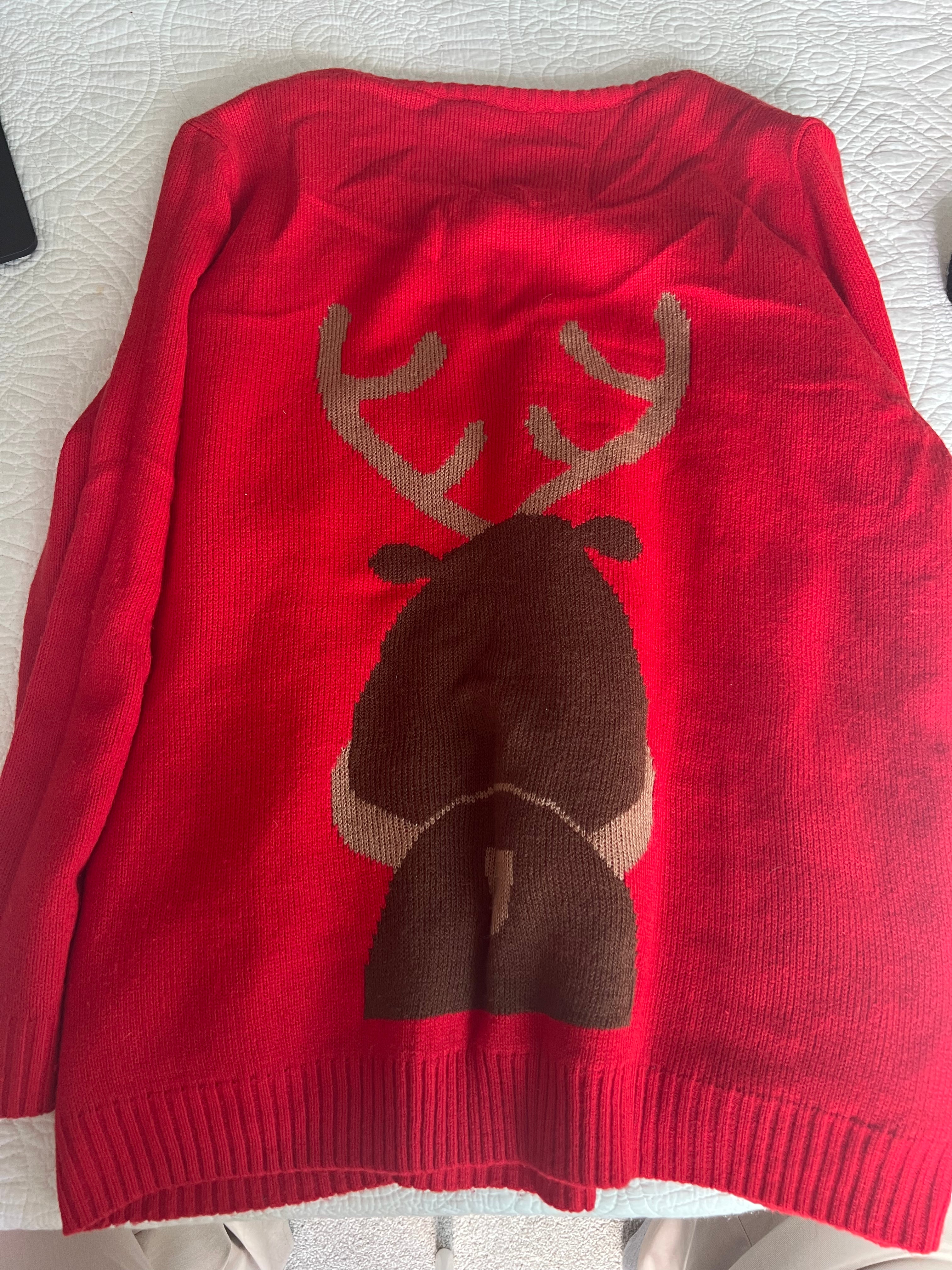 Red christmas jumper