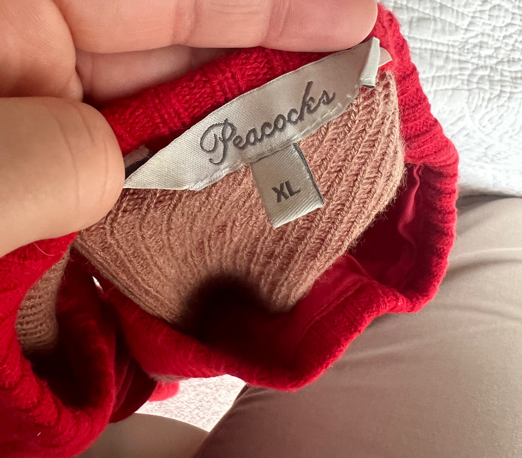 Red christmas jumper