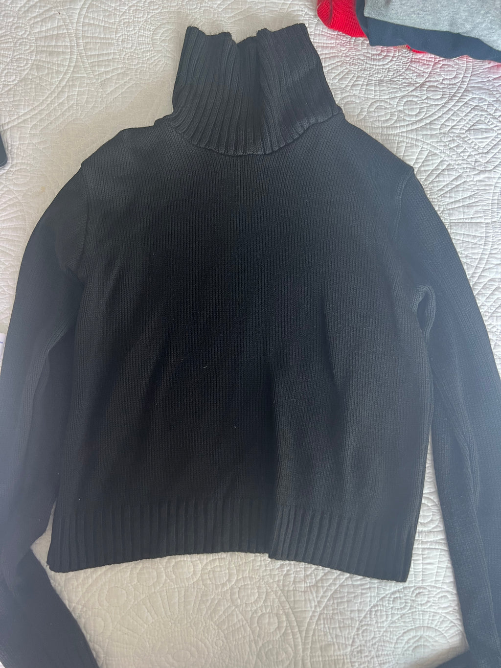 Black long sleeve turtle neck jumper