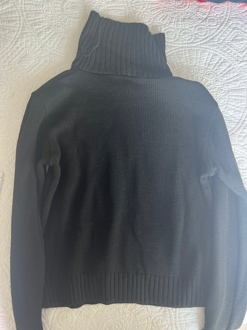 Black long sleeve turtle neck jumper