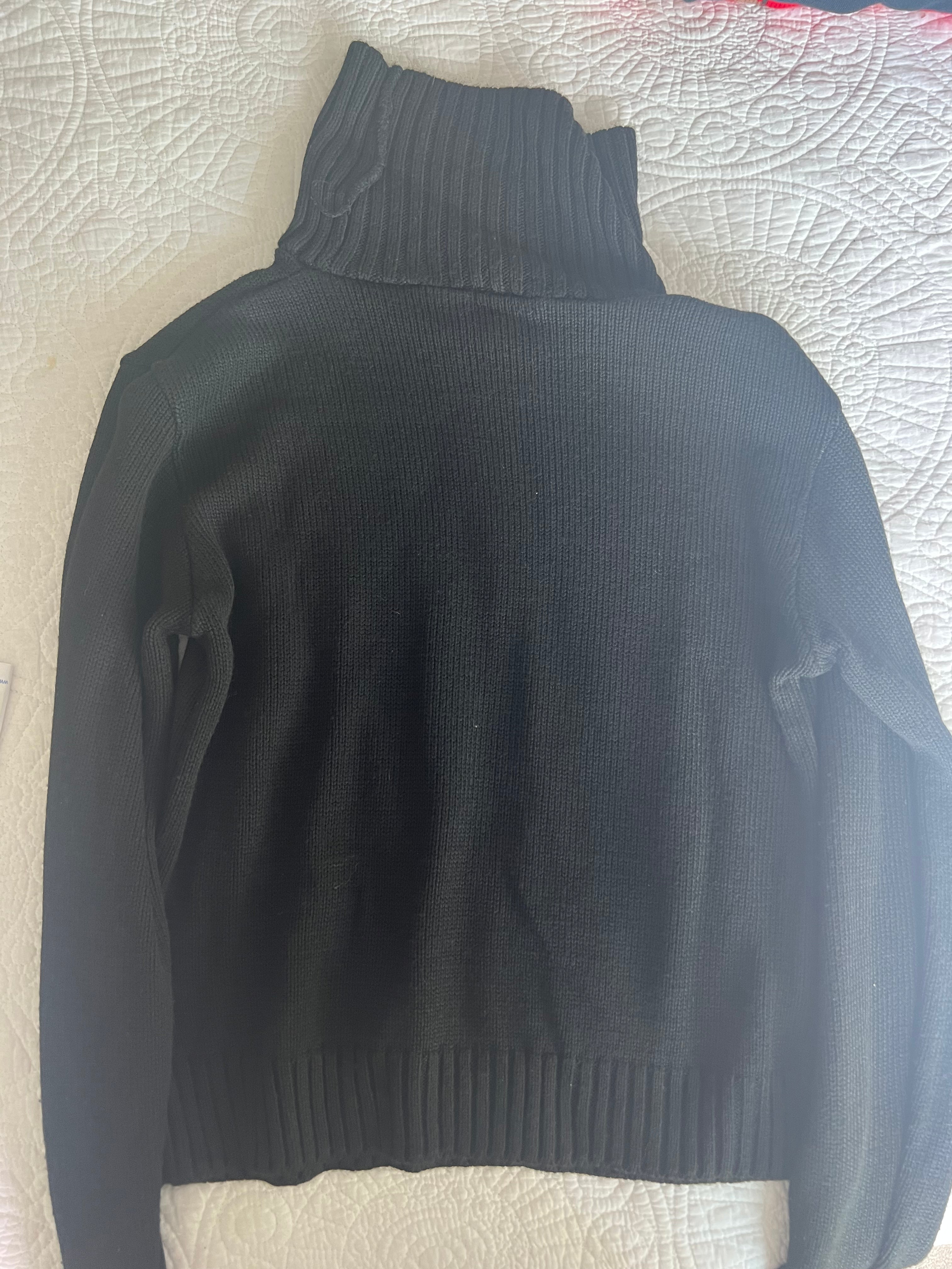Black long sleeve turtle neck jumper