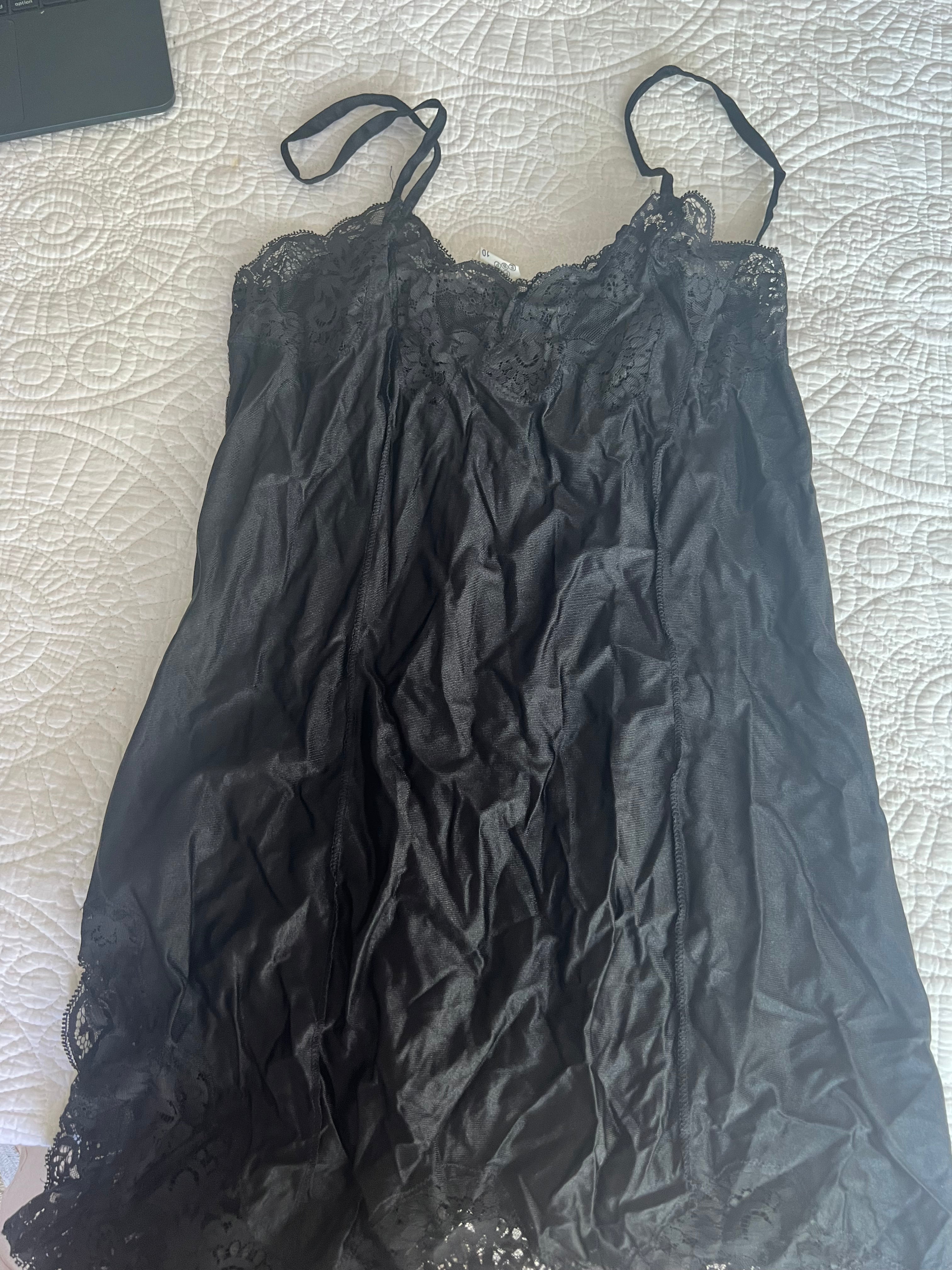 Black strappy top