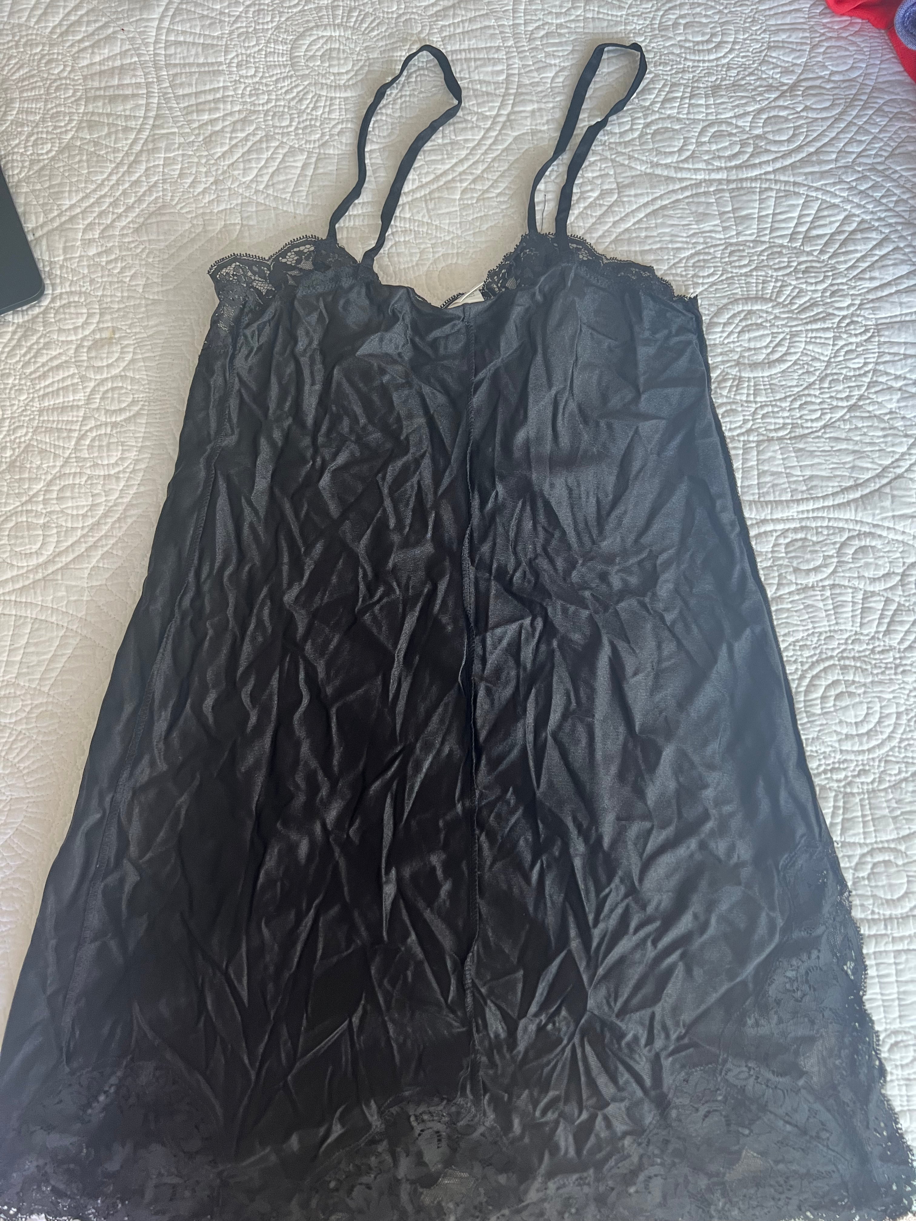 Black strappy top