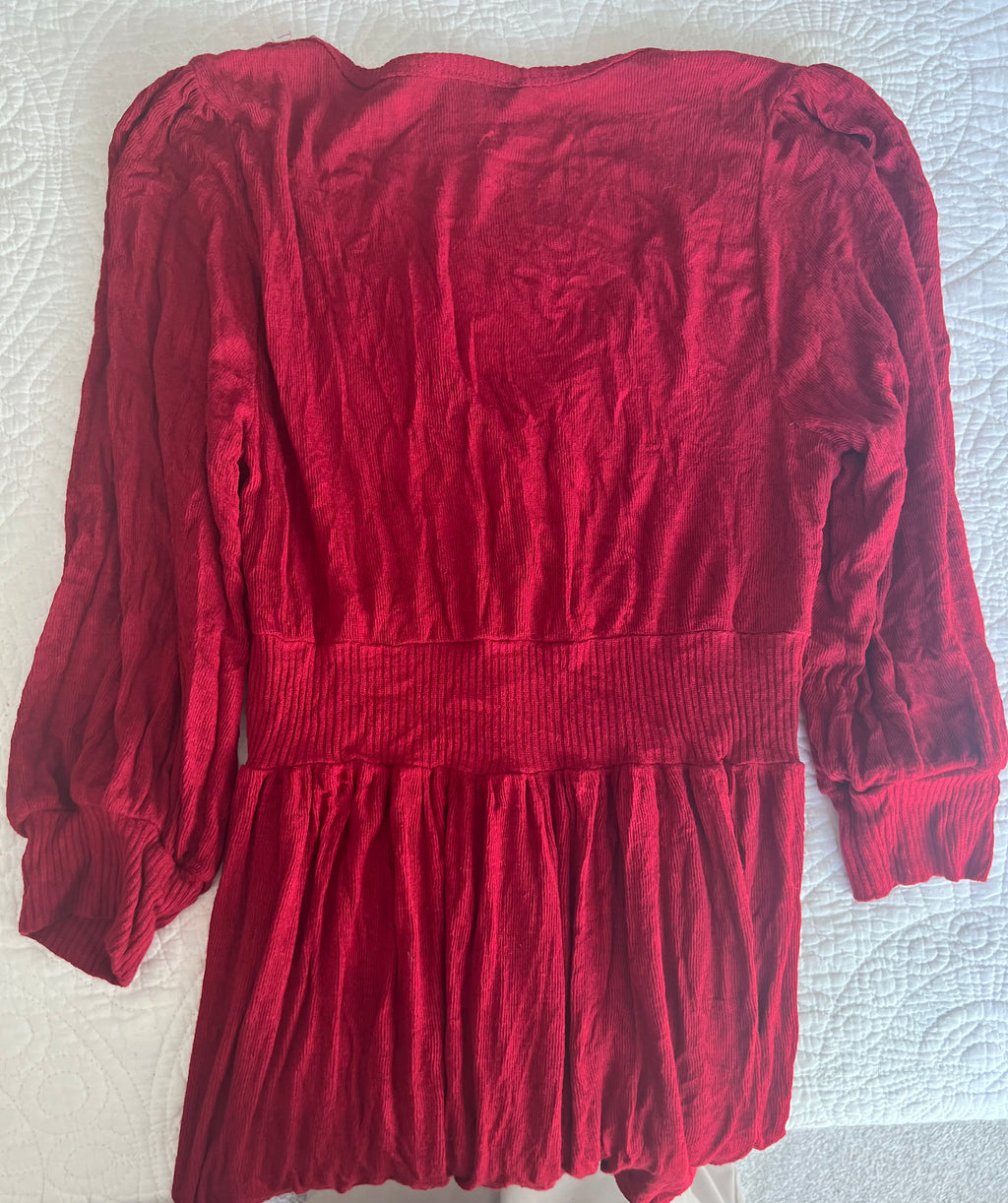 Red mini jumper dress