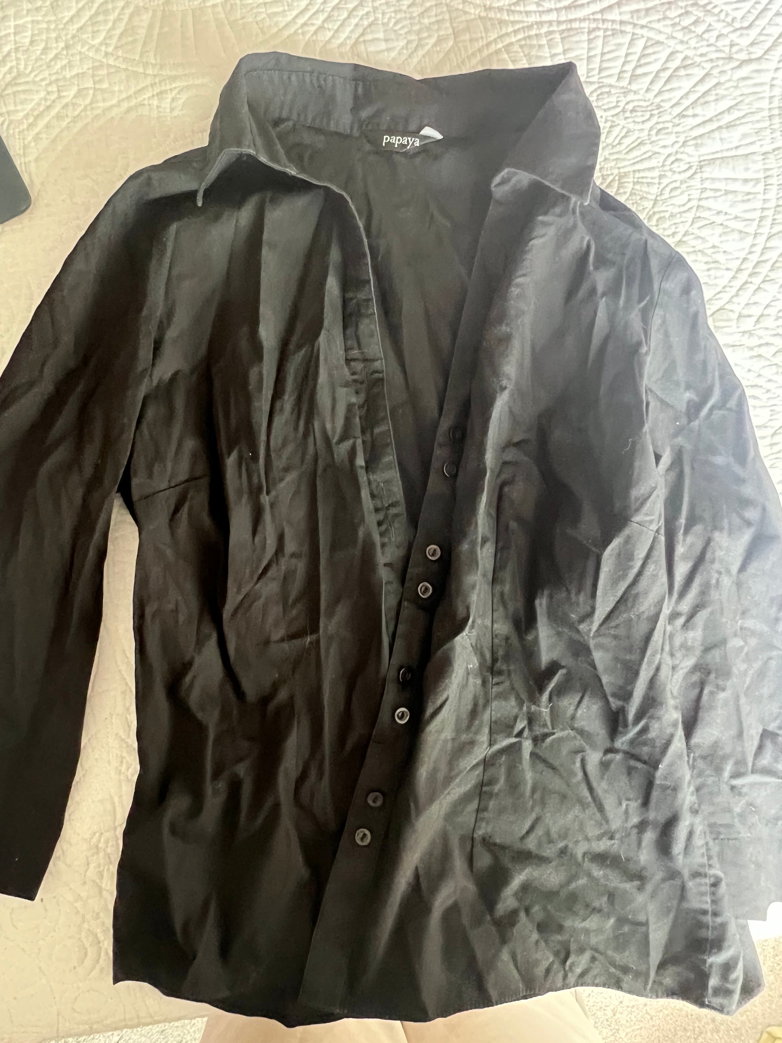 Black button up shirt