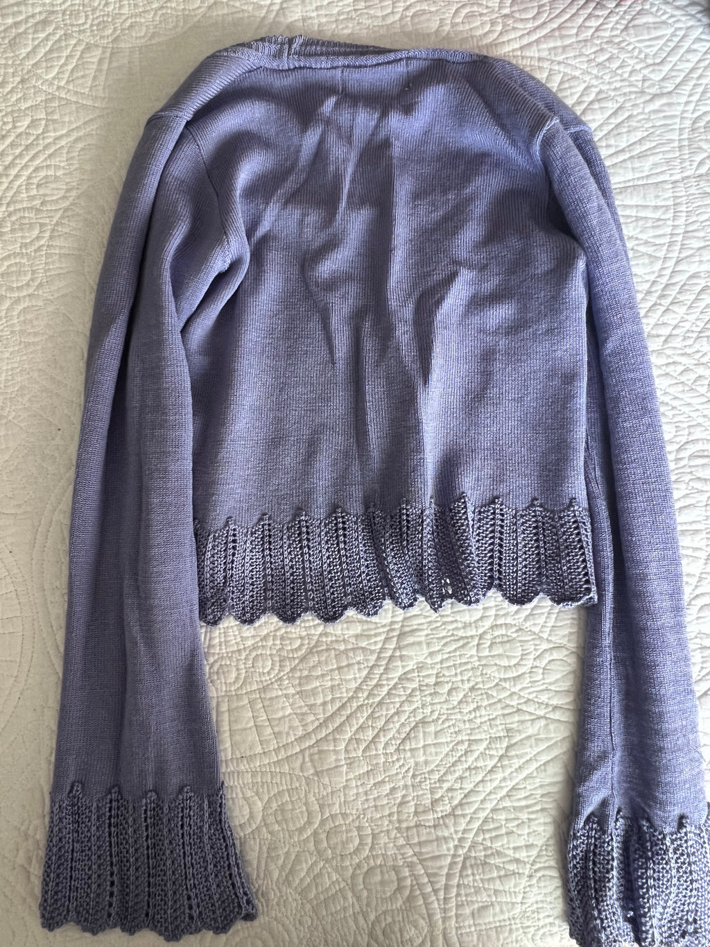 Purple knitted jumper