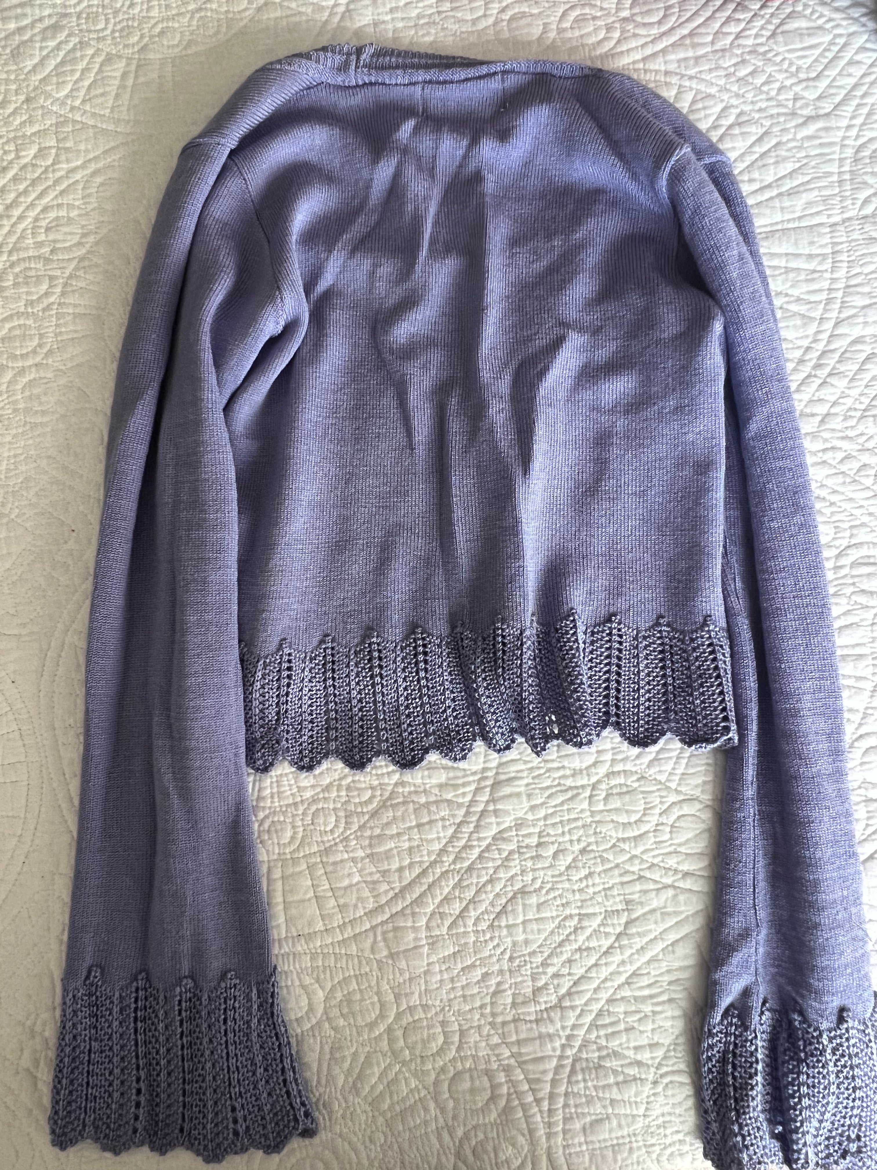 Purple knitted jumper