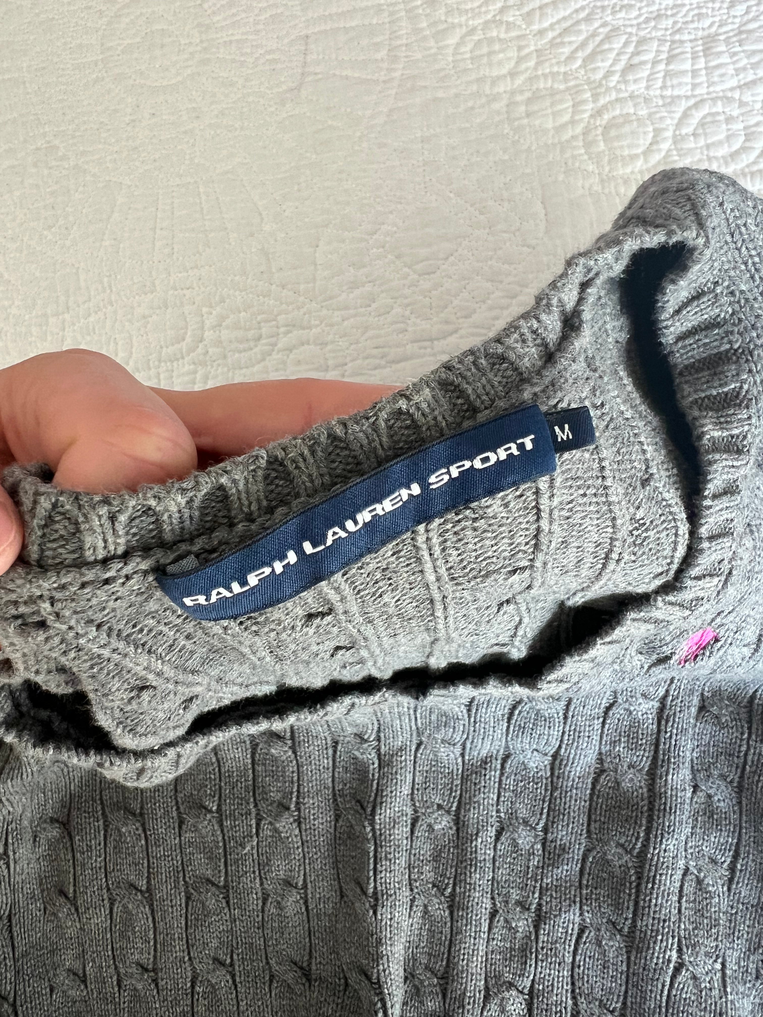 Ralph Lauren grey v neck jumper