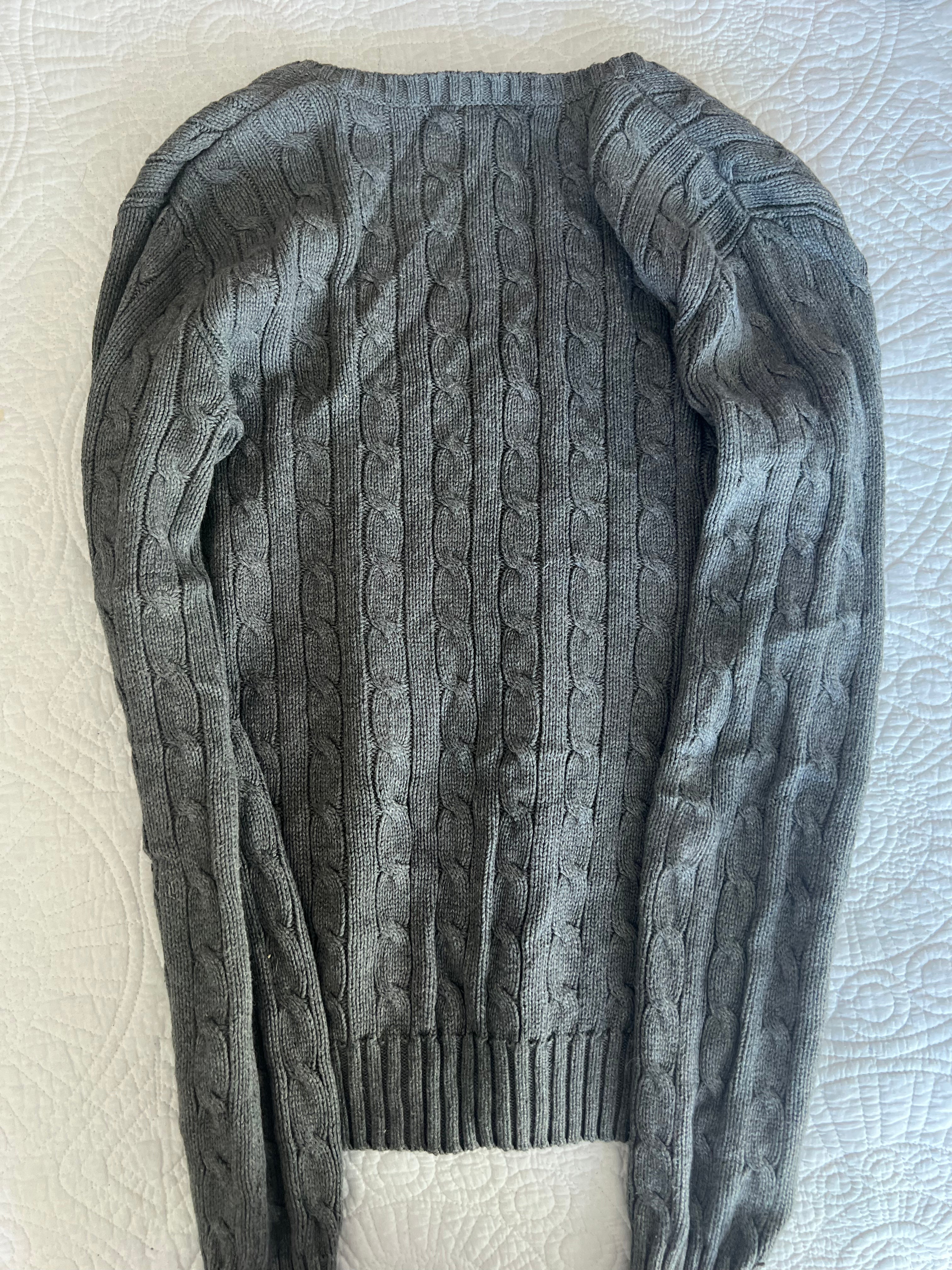 Ralph Lauren grey v neck jumper