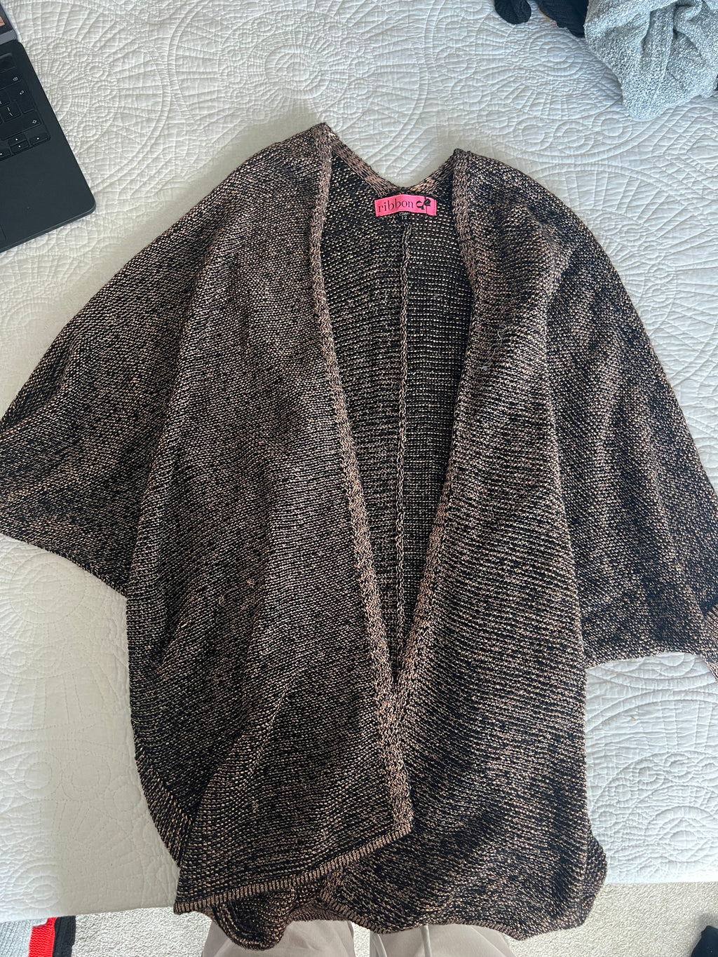 Brown over sized cardigan