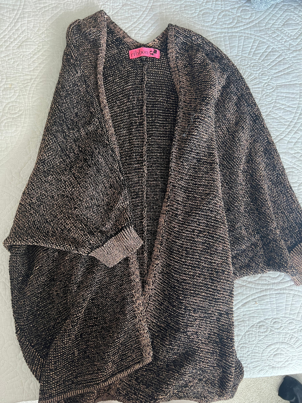 Brown over sized cardigan