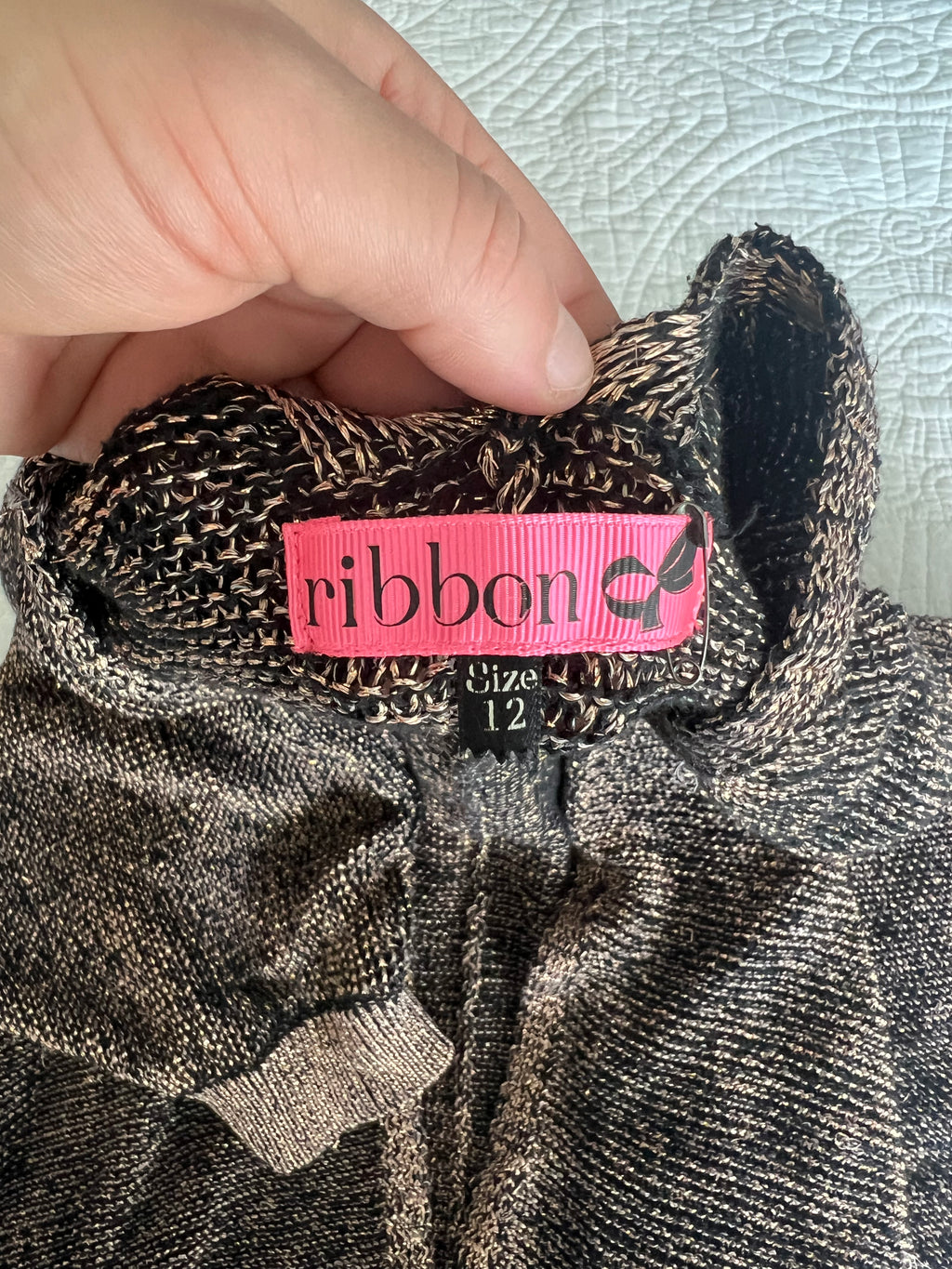 Brown over sized cardigan