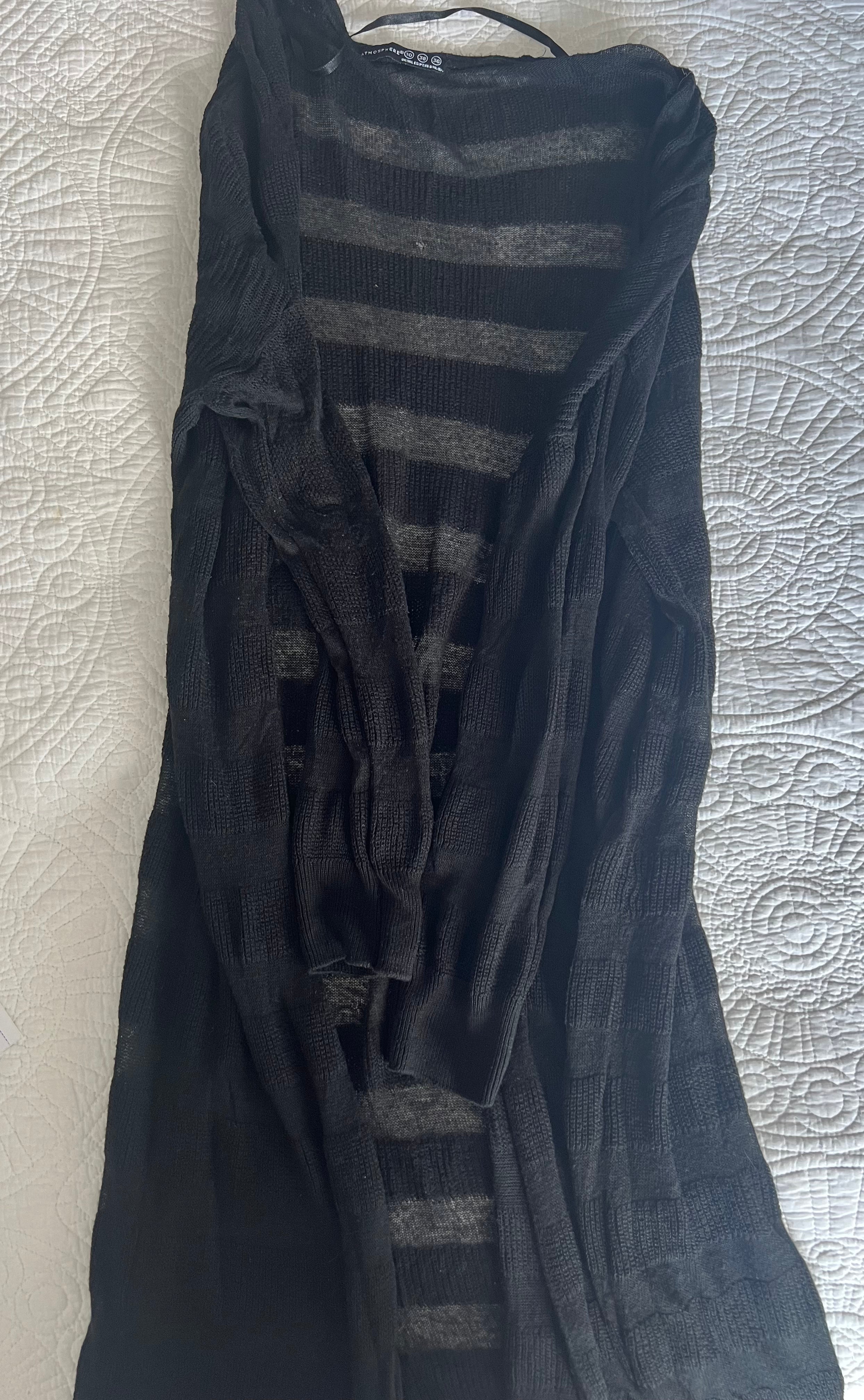 Black sheer cardigan