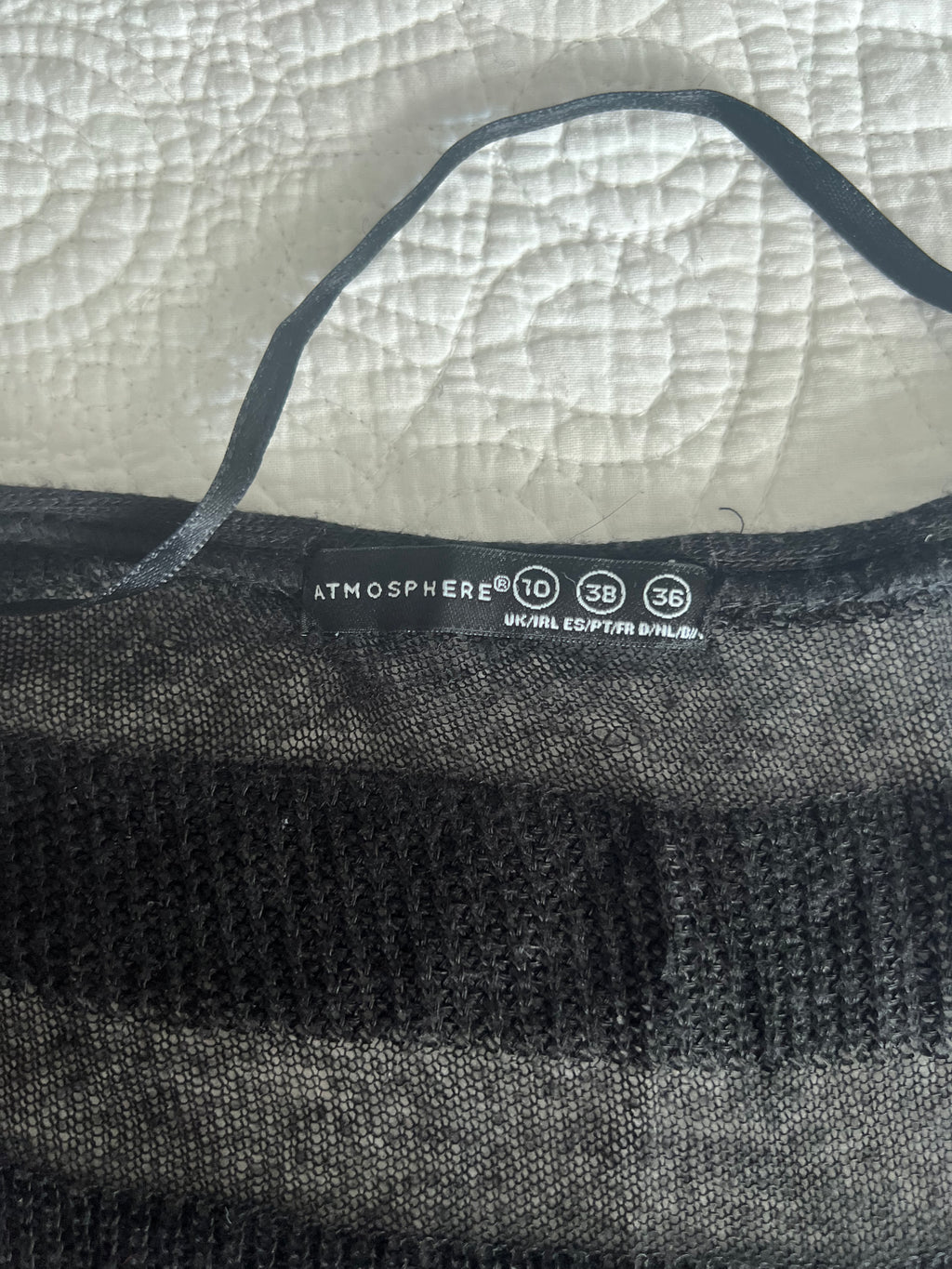 Black sheer cardigan
