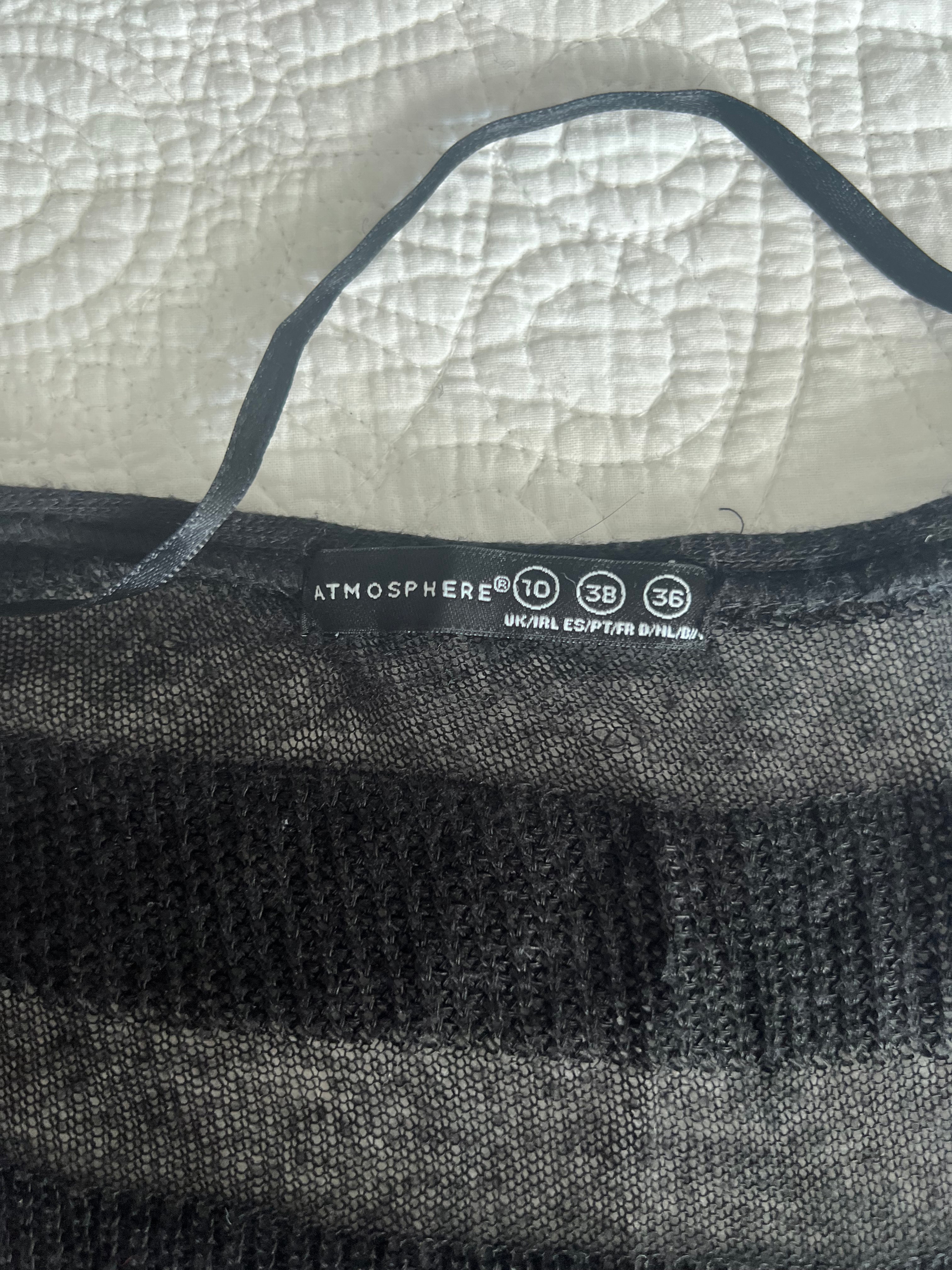 Black sheer cardigan