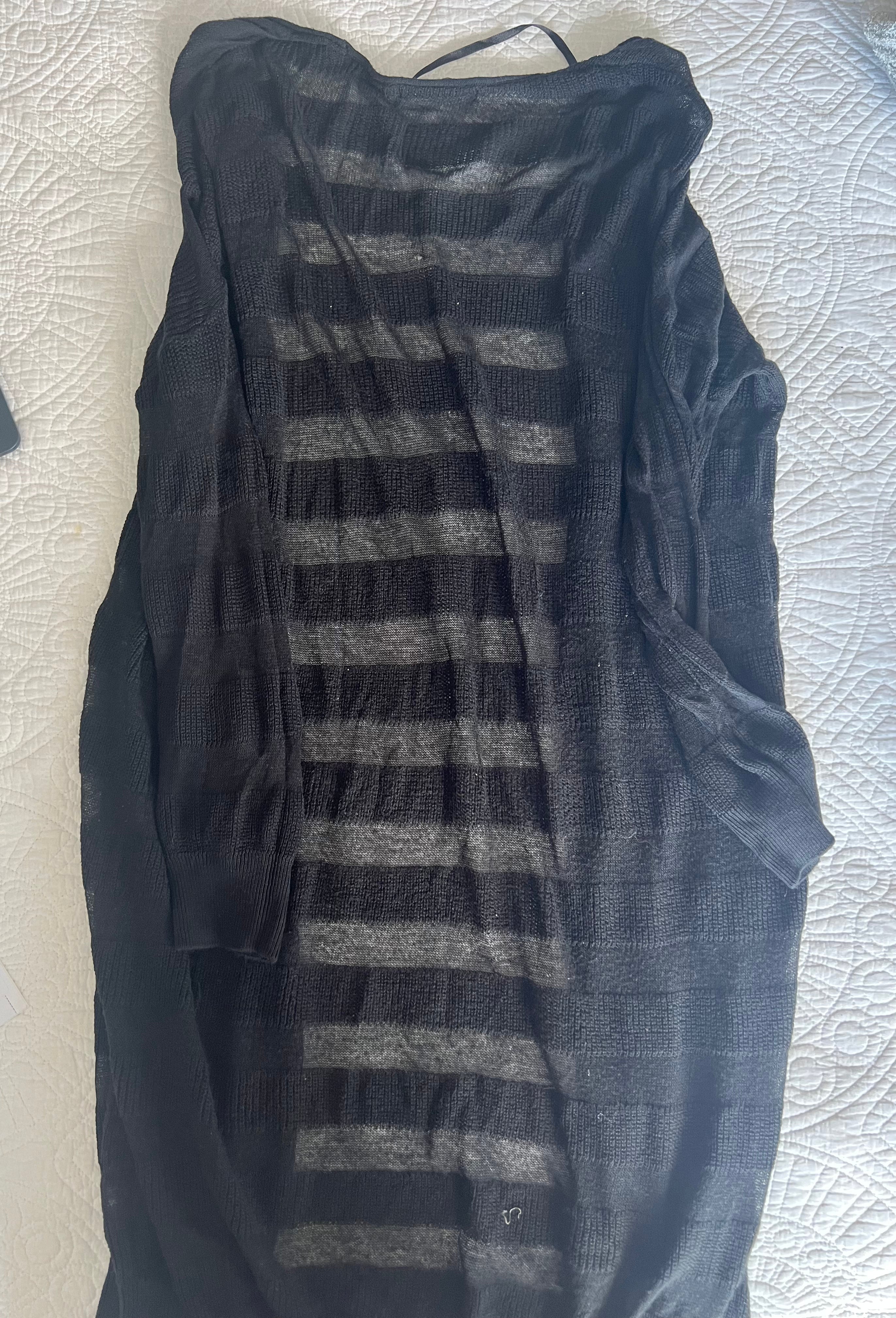 Black sheer cardigan
