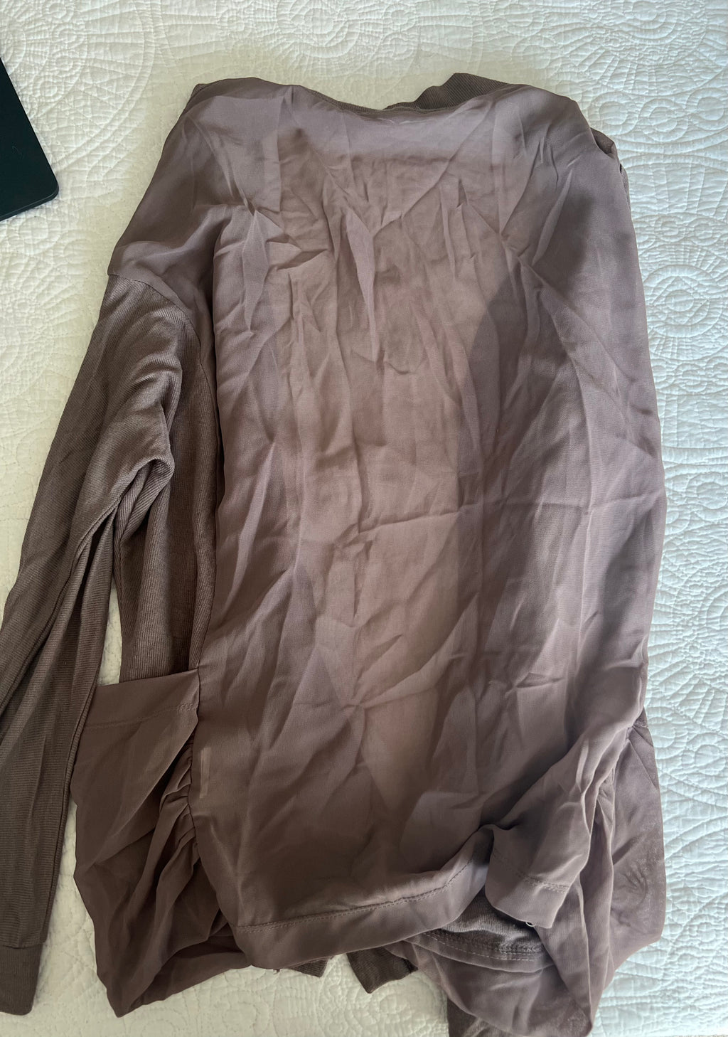 Brown cardigan