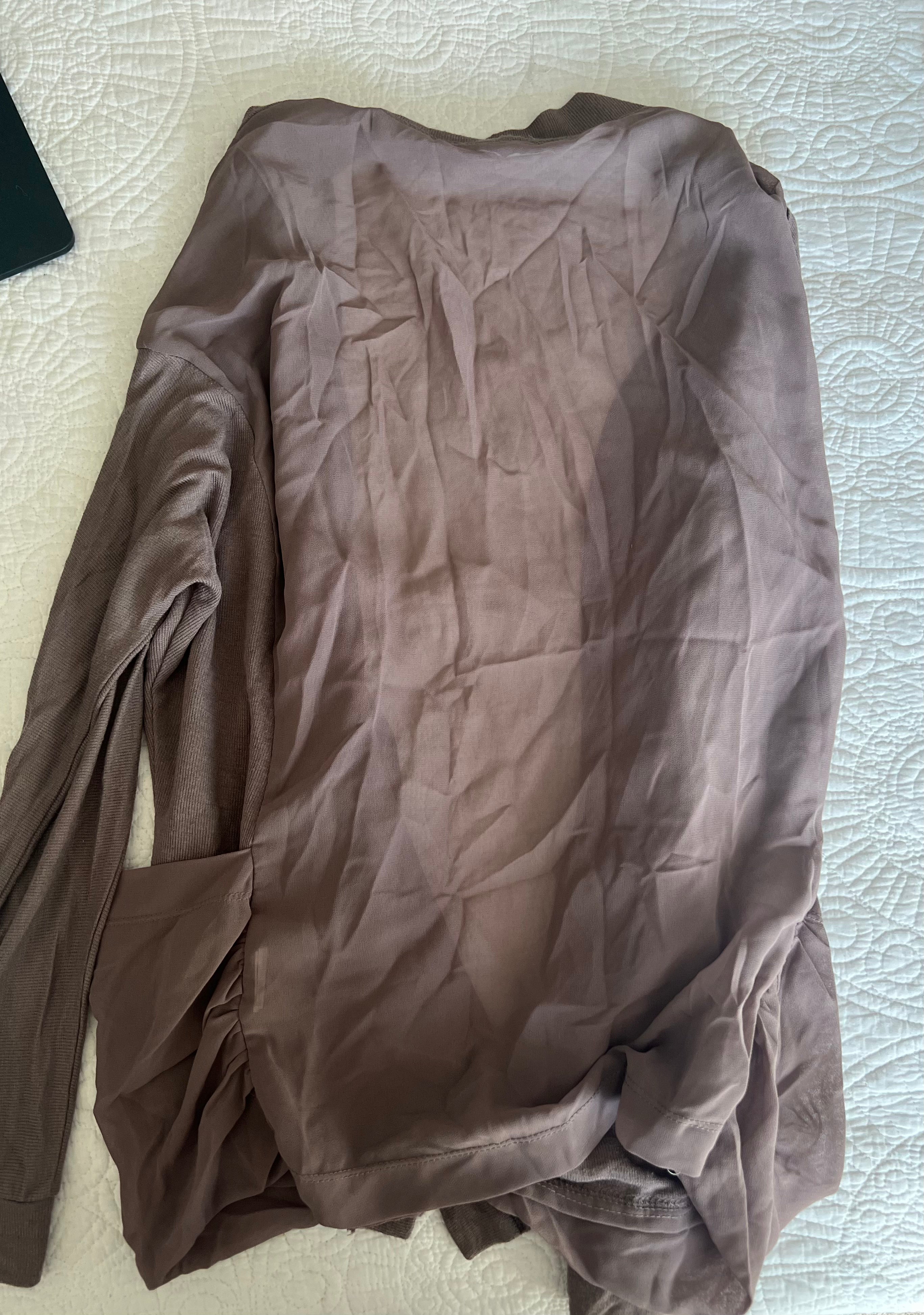 Brown cardigan