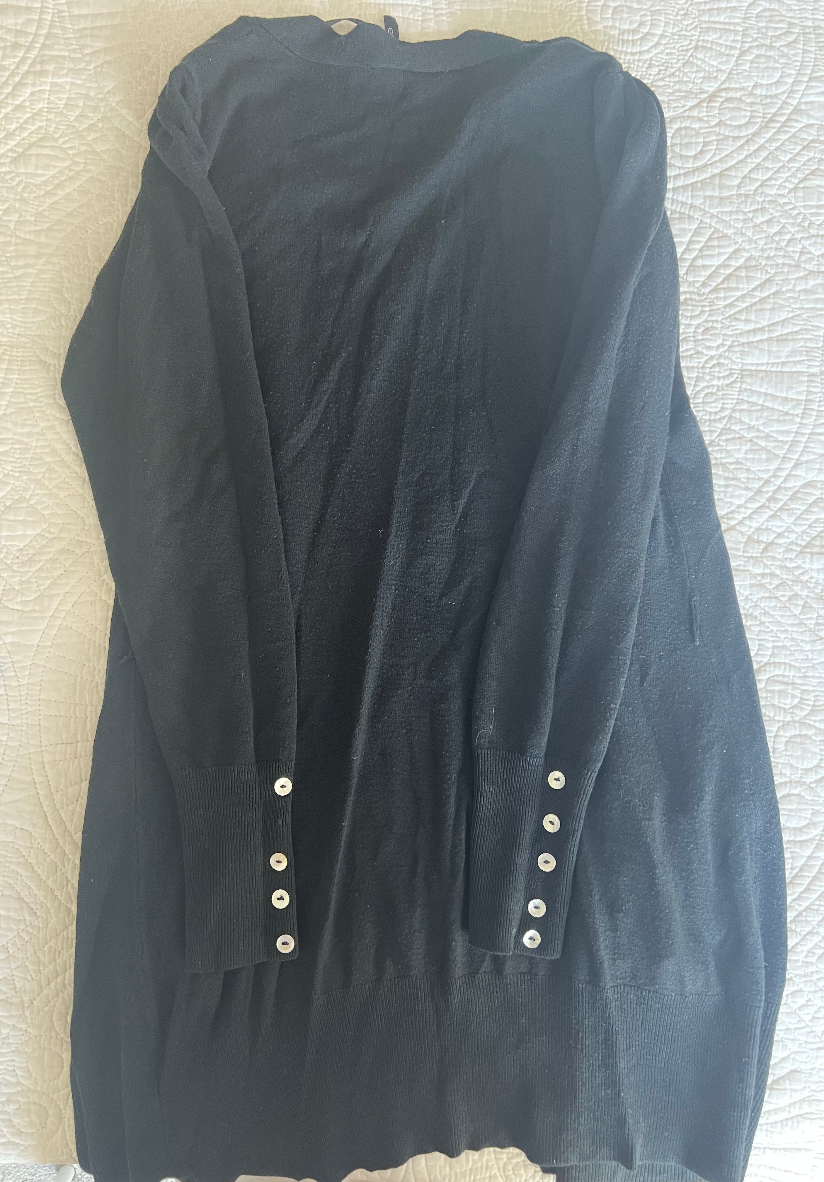 Black cardigan