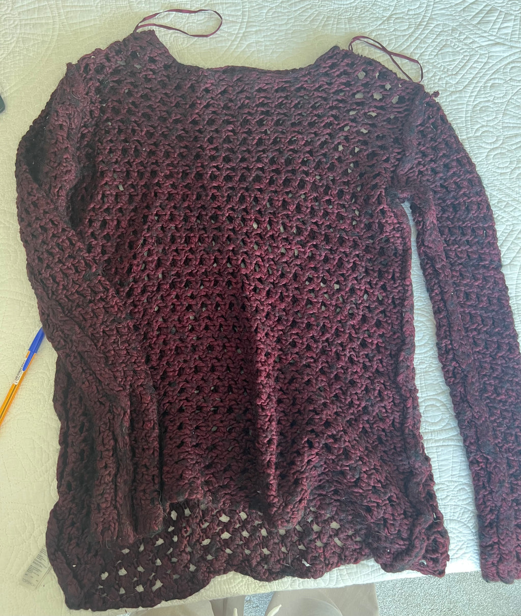 Burgundy jumper