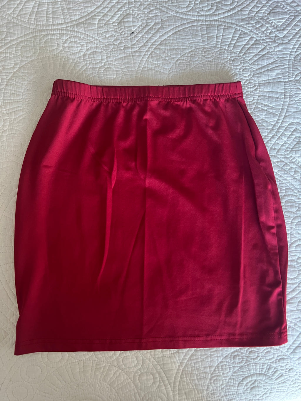 Mini red skirt