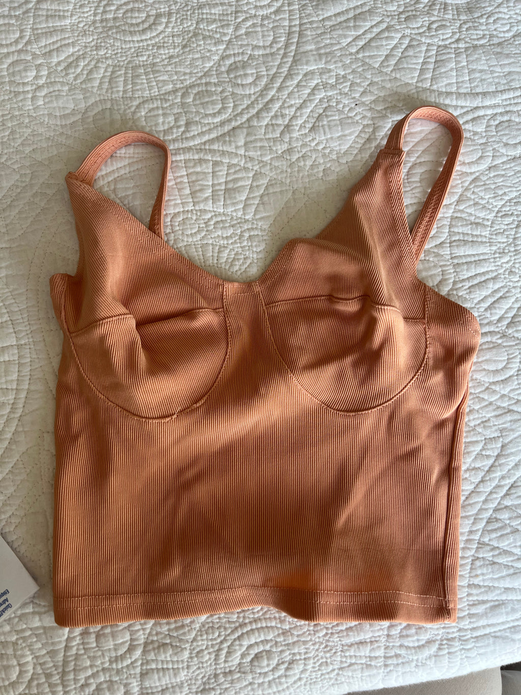 Orange crop top