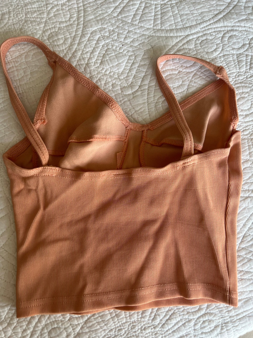 Orange crop top