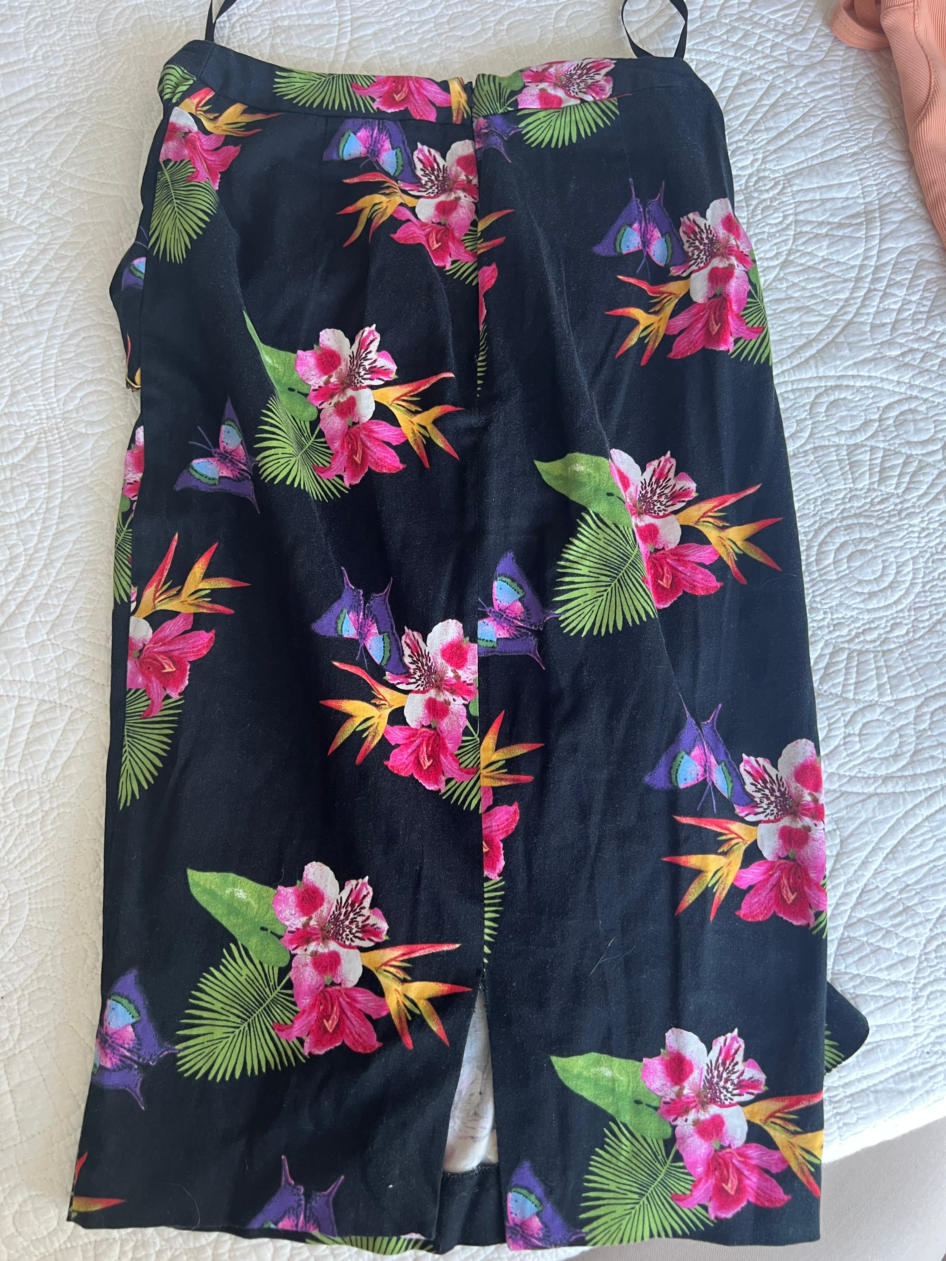 Midi graphic skirt