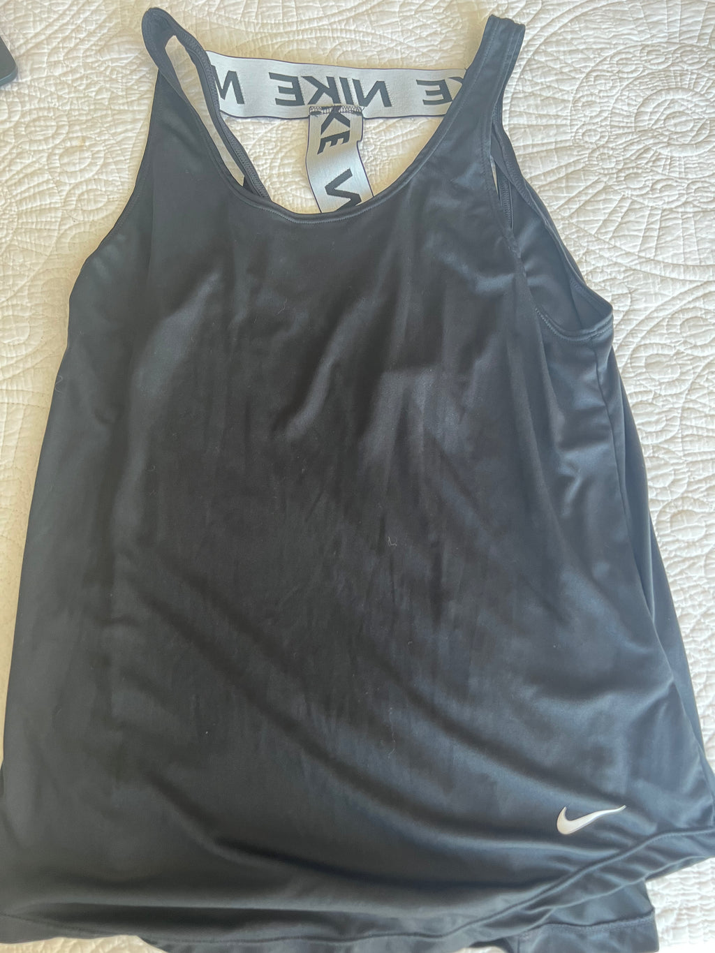 Black Nike vest top