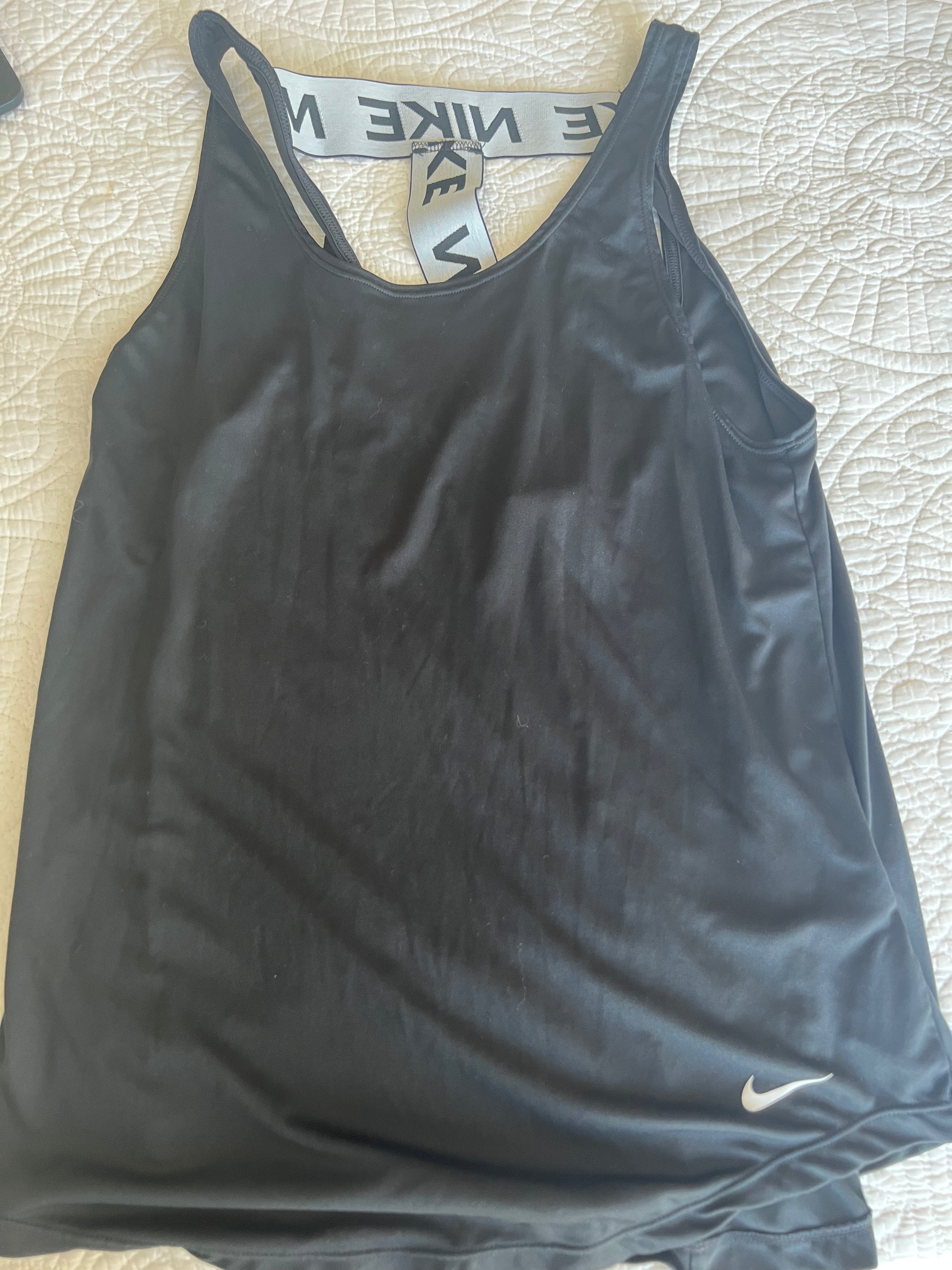 Black Nike vest top