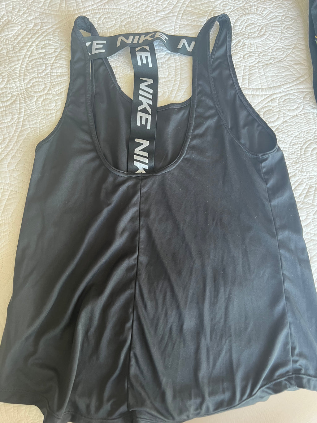 Black Nike vest top