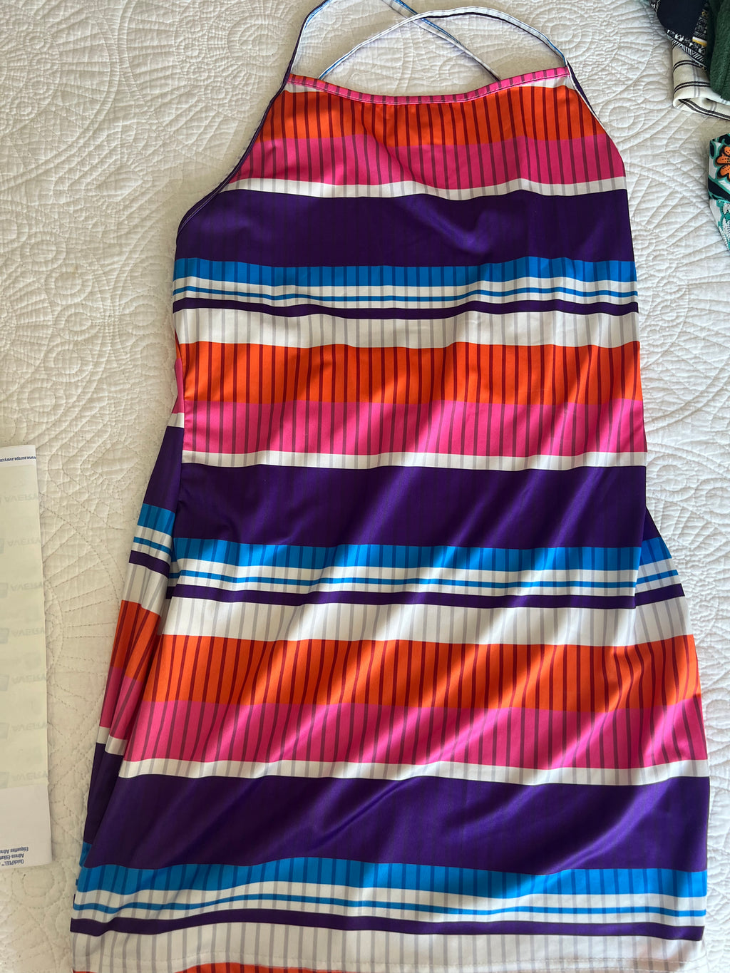 Mini multi coloured dress