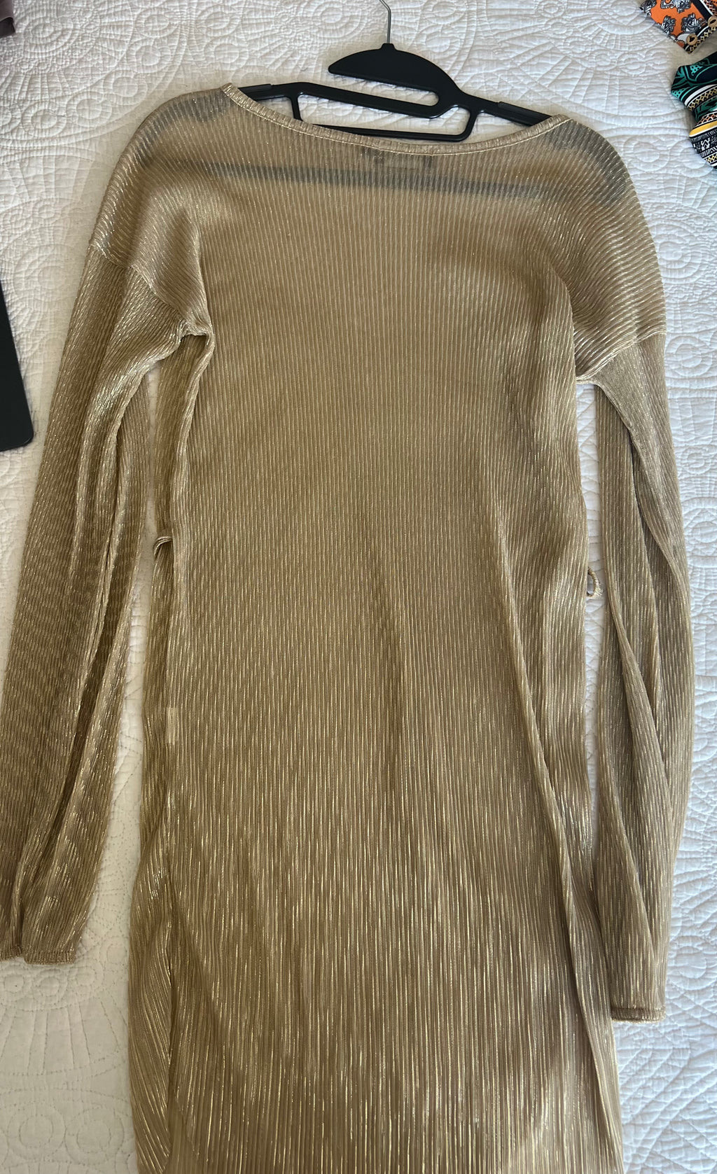 Gold PLT maxi dress