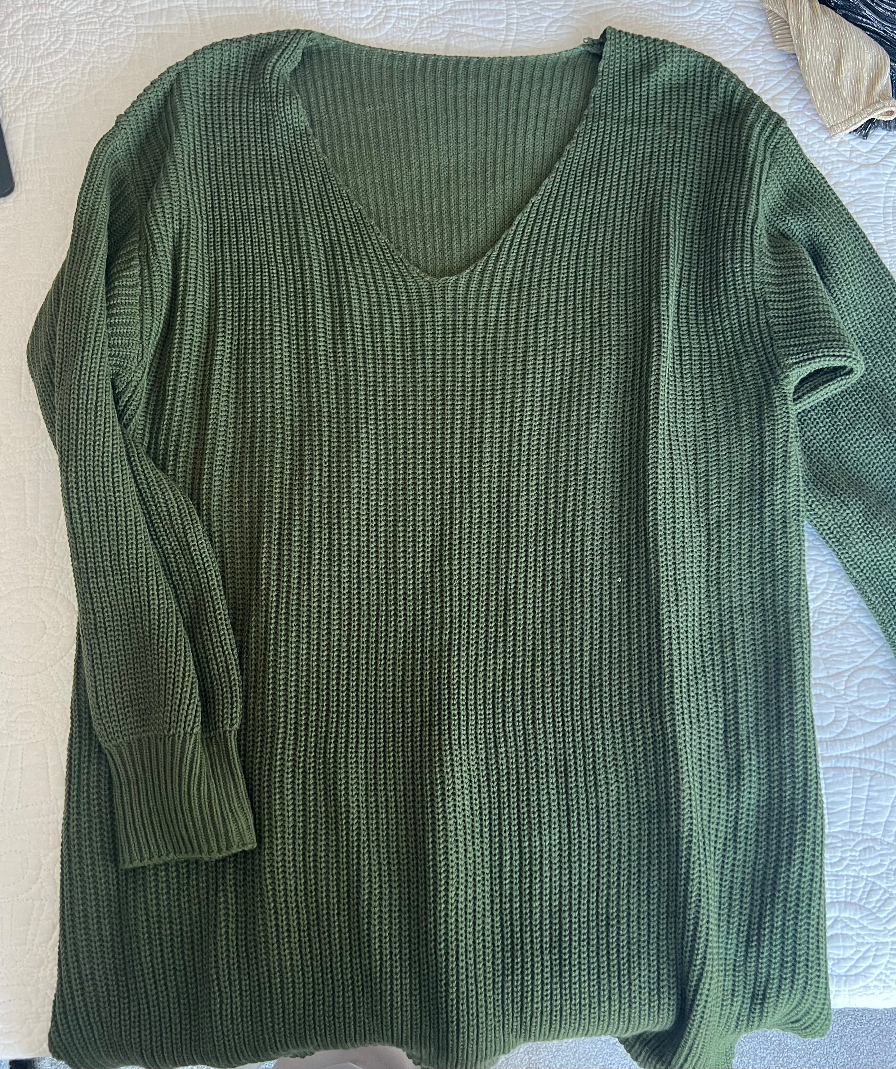 Long sleeve green jumper