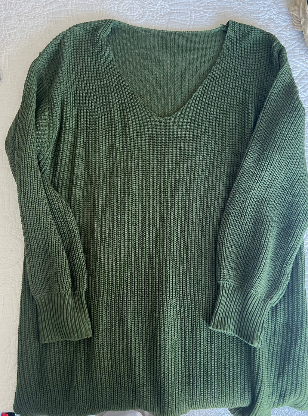 Long sleeve green jumper