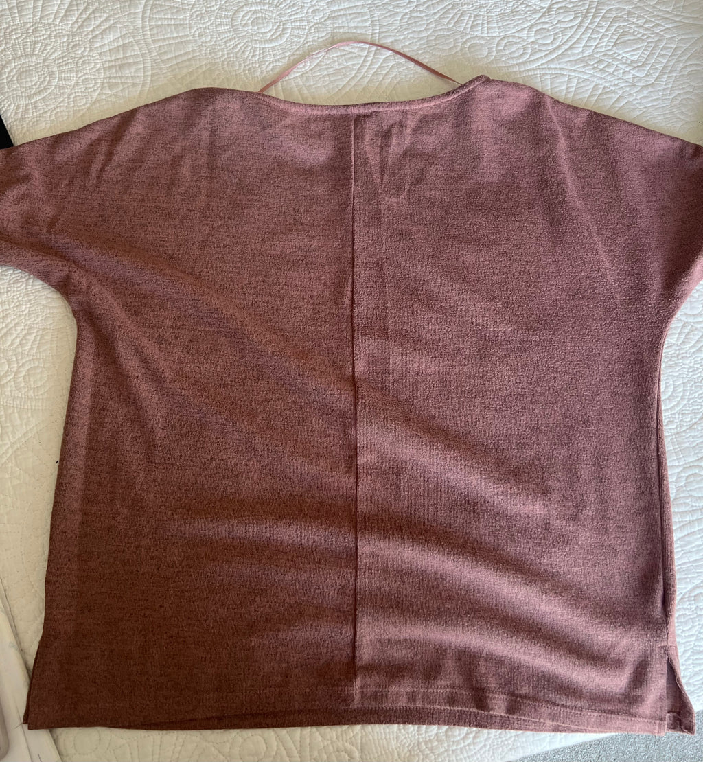 Pink short sleeve top