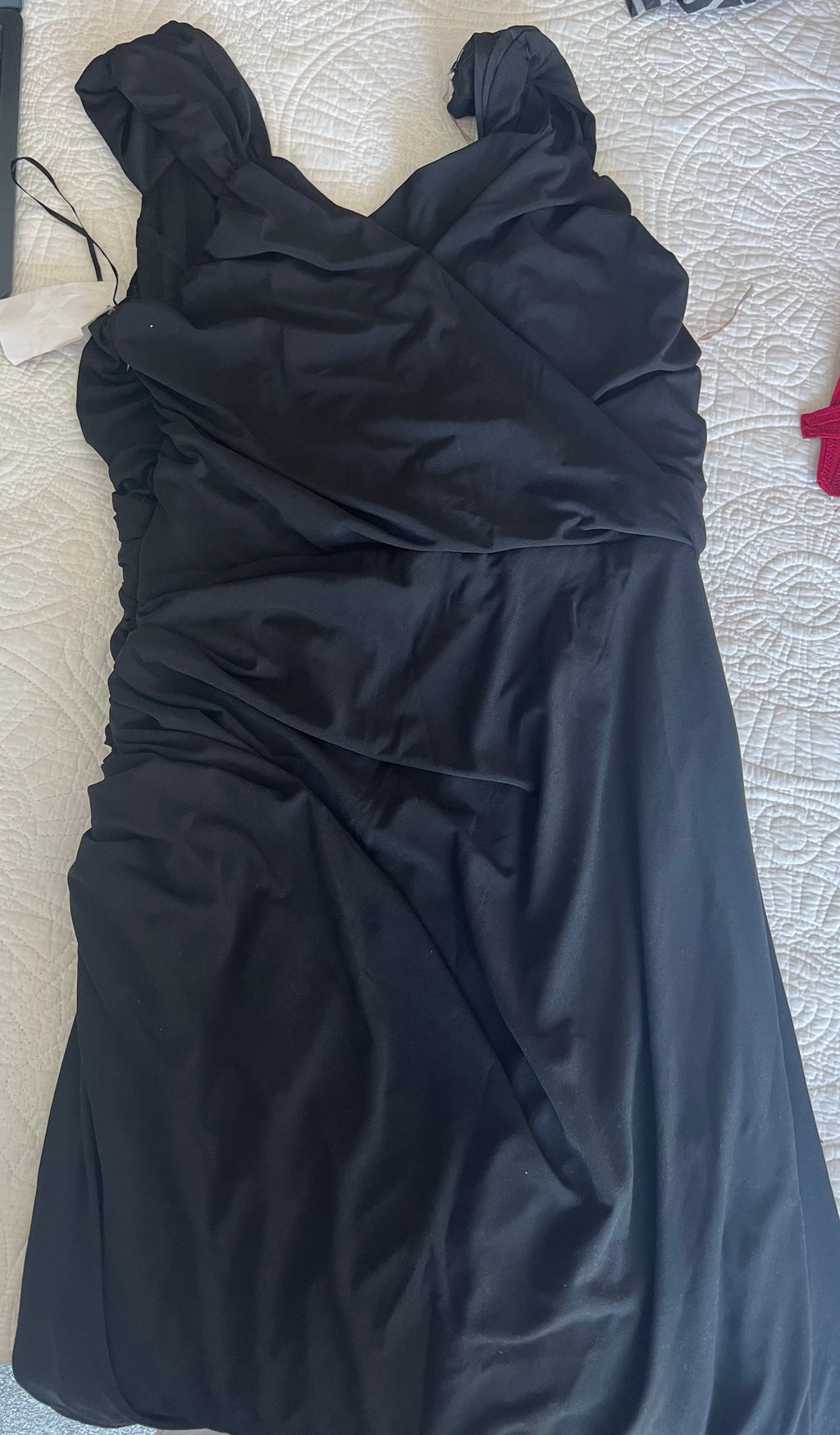 Black mini dress