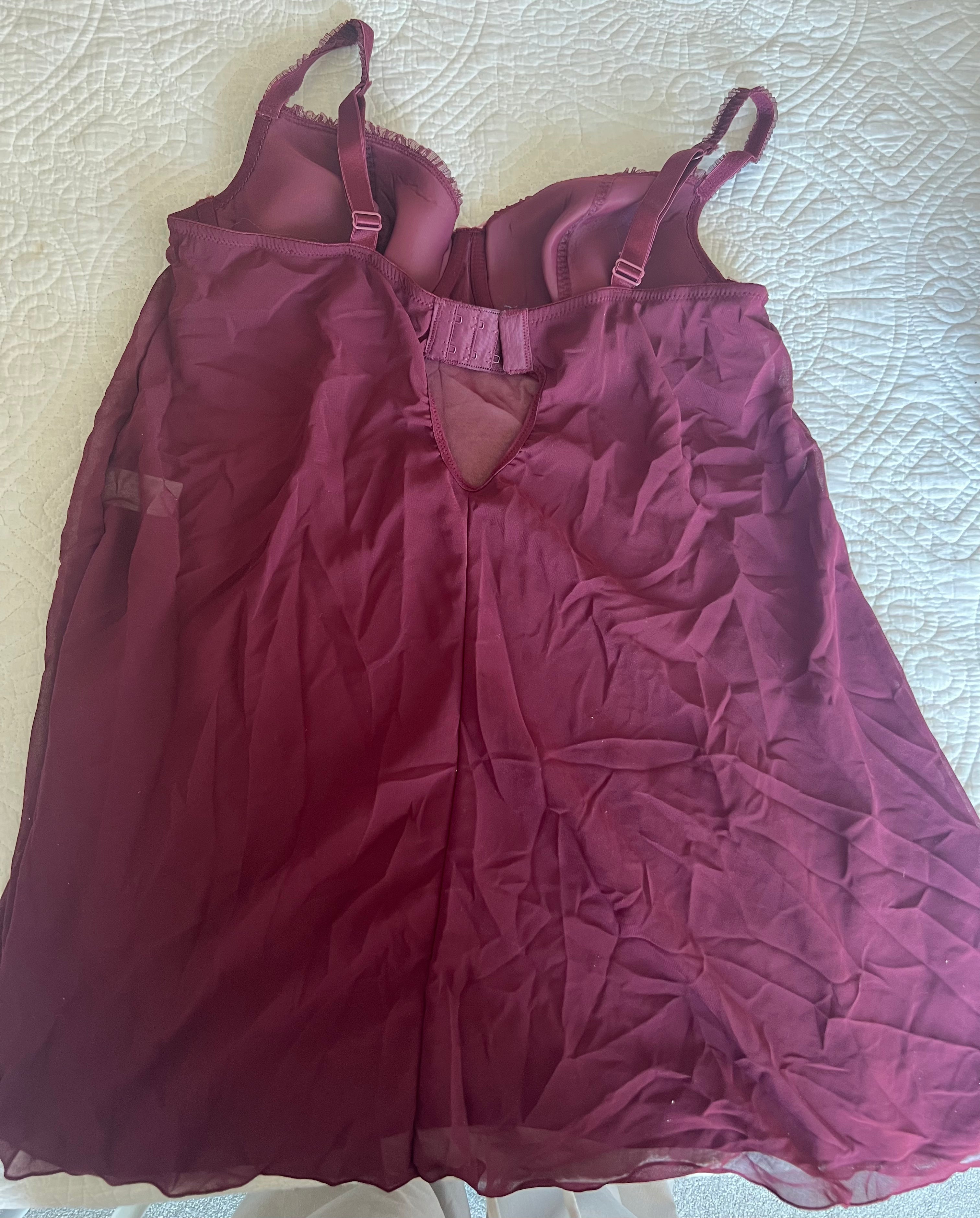 Burgundy strappy top