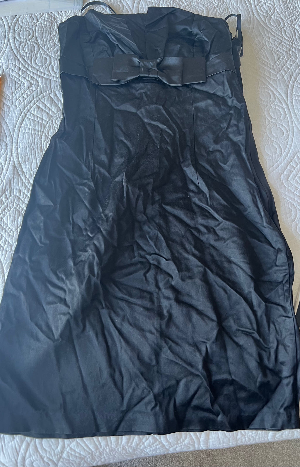 Black mini dress