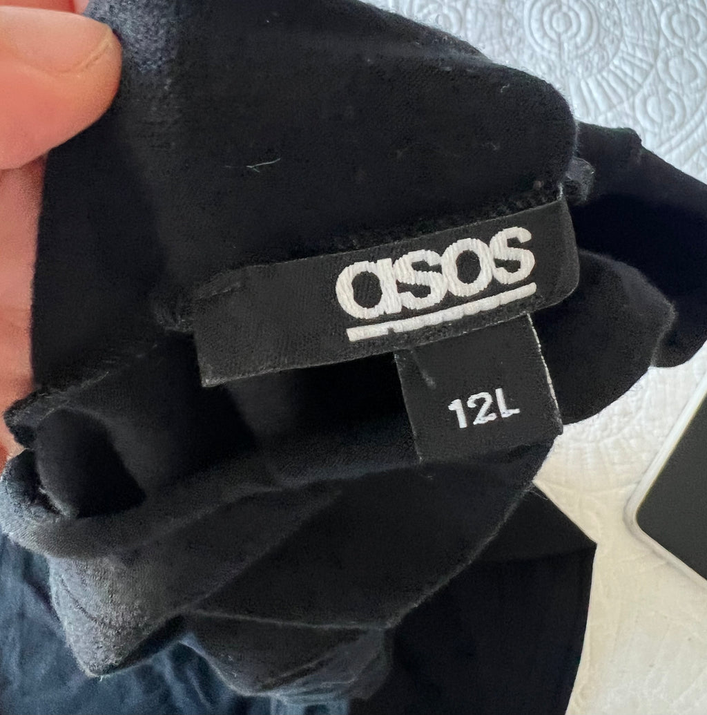 Black ASOS midi dress