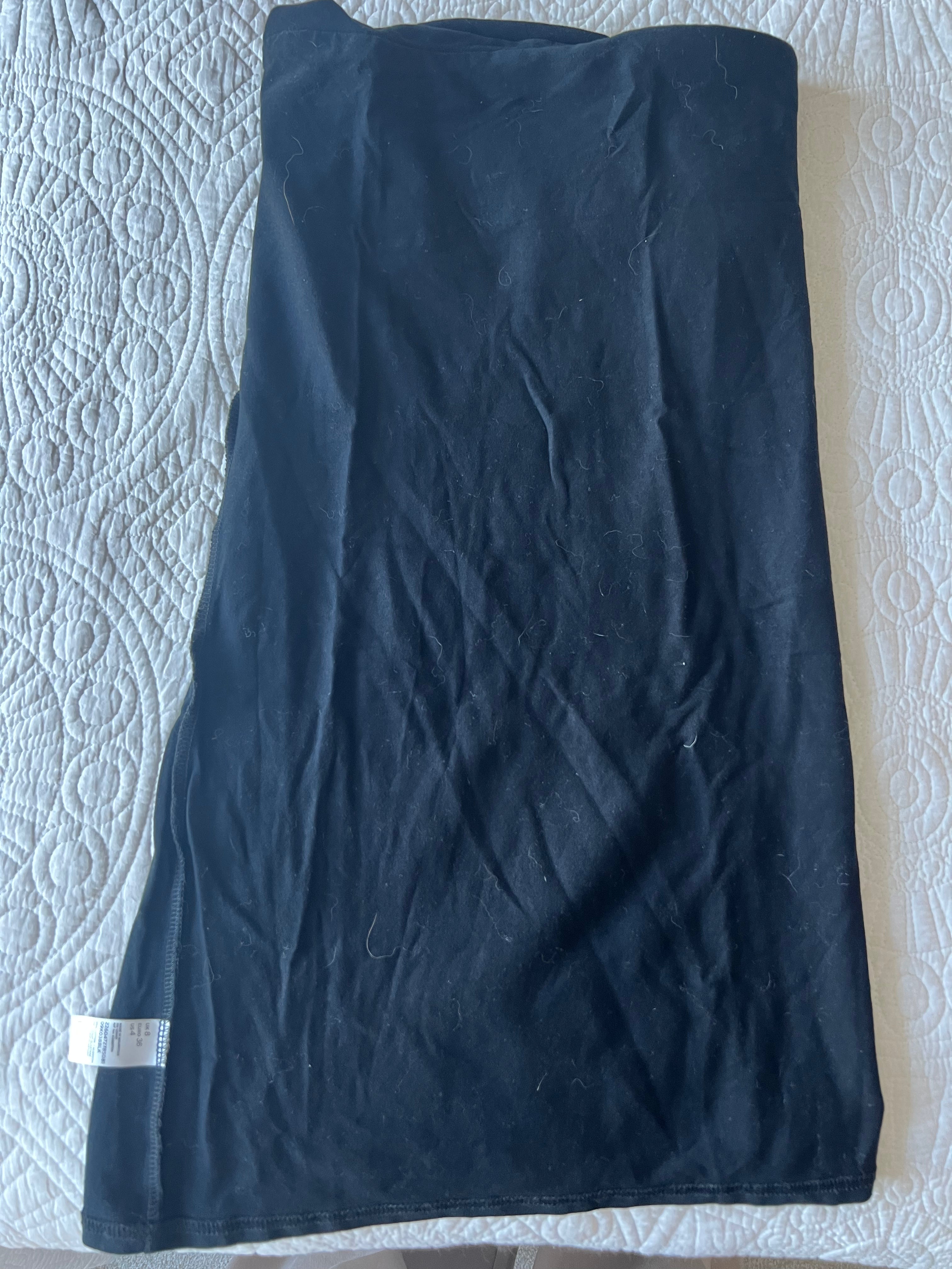 Topshop black tube dress