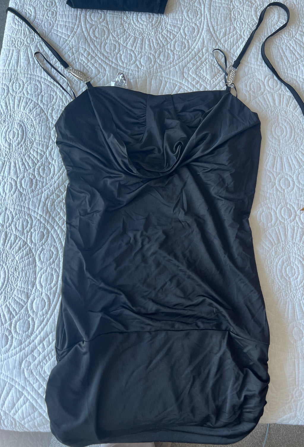 Black mini dress