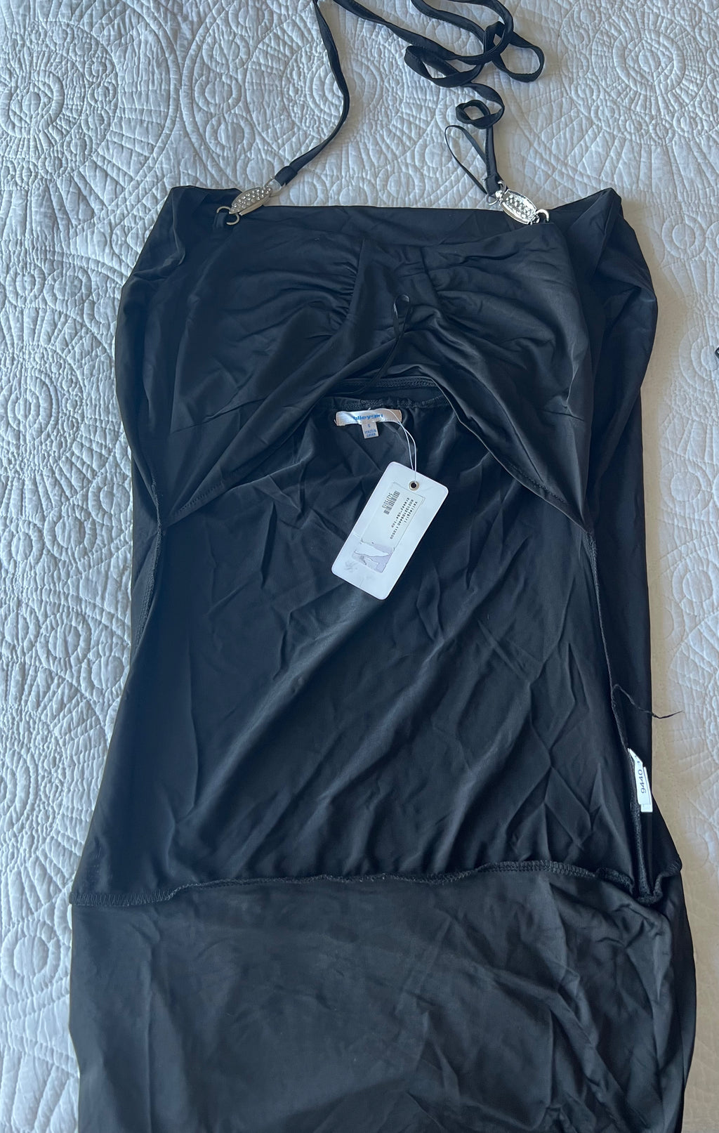 Black mini dress