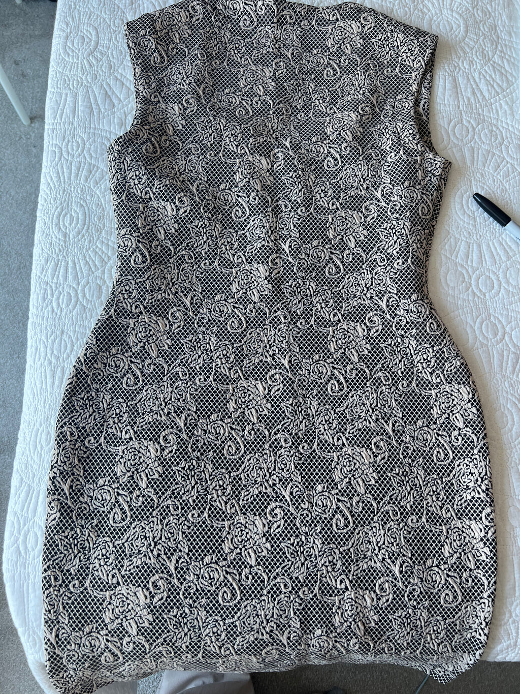 Patterned mini dress