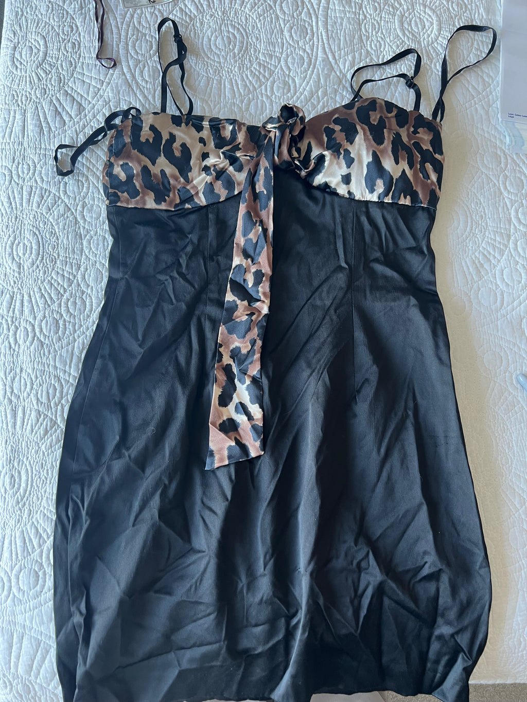 Black mini dress