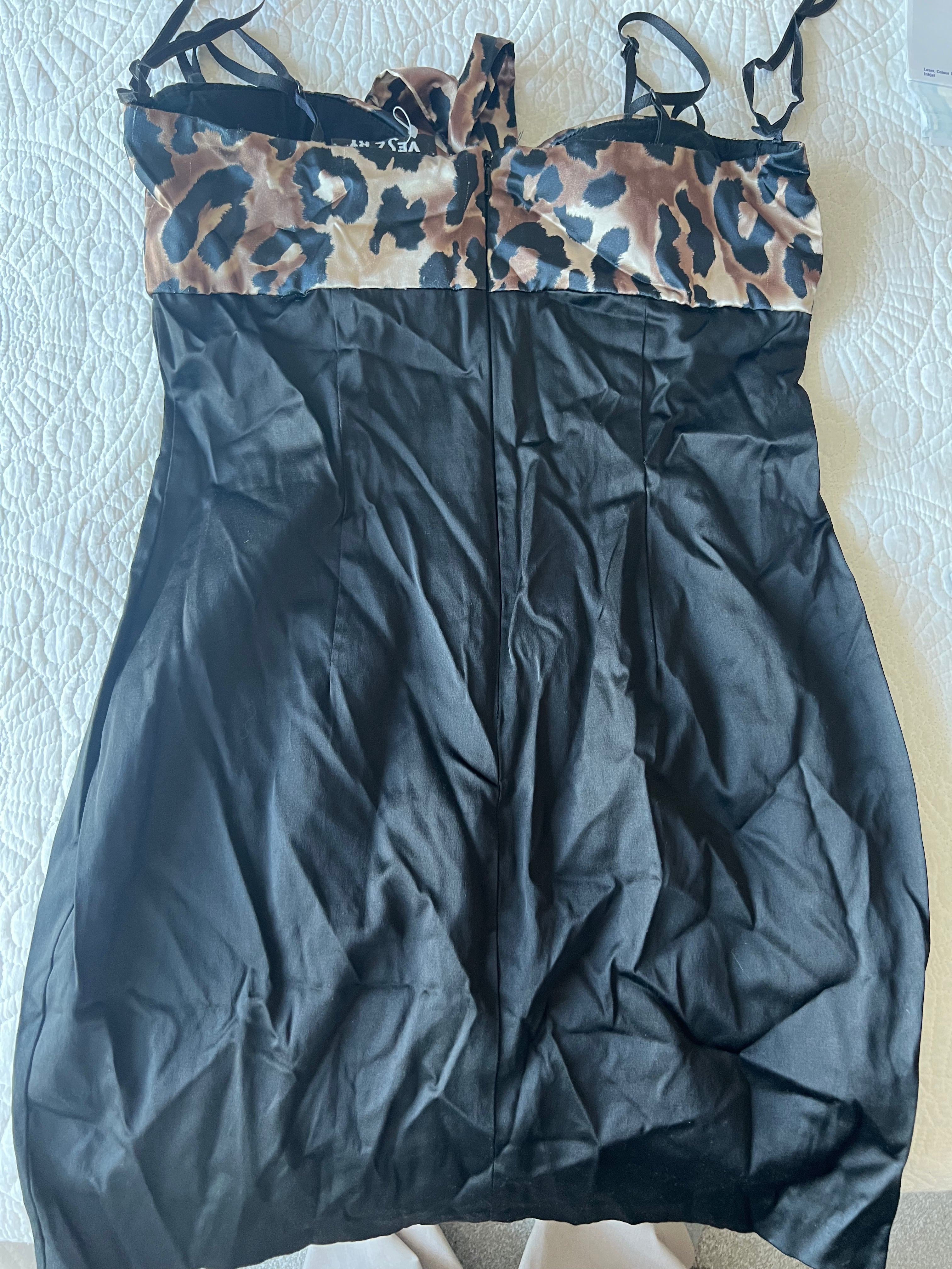 Black mini dress