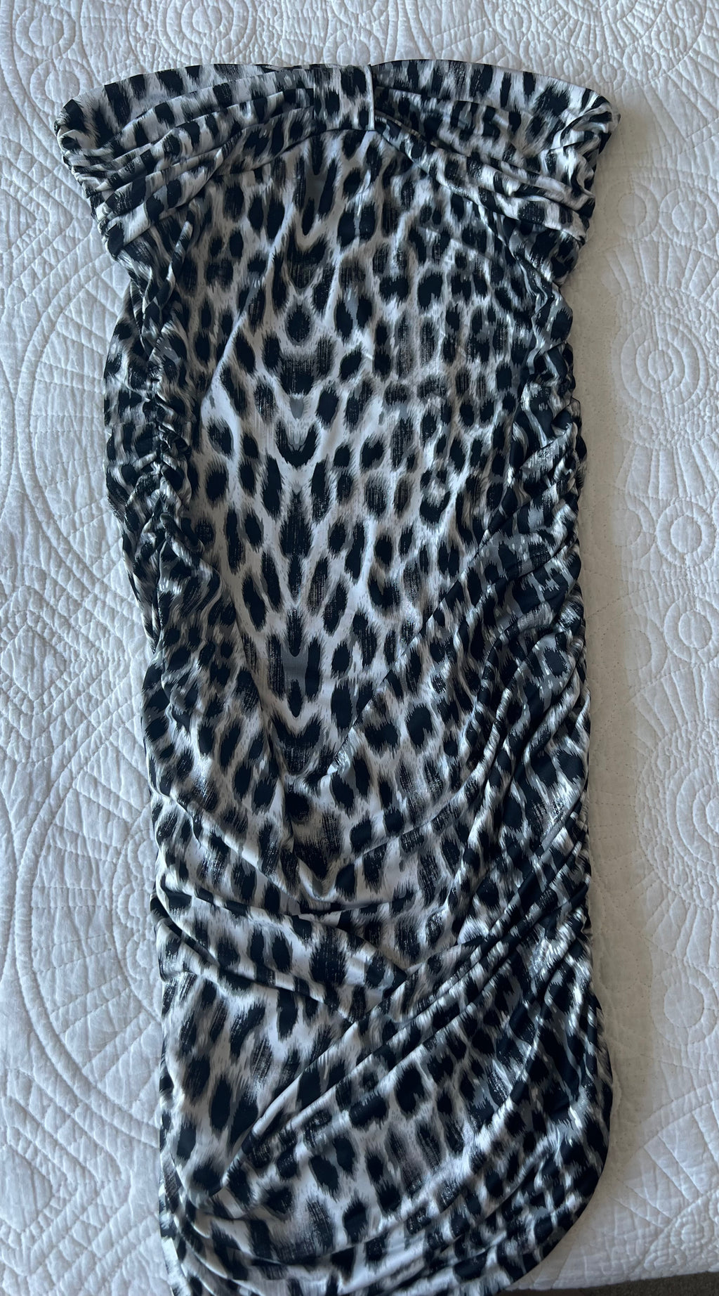 Animal print midi dress