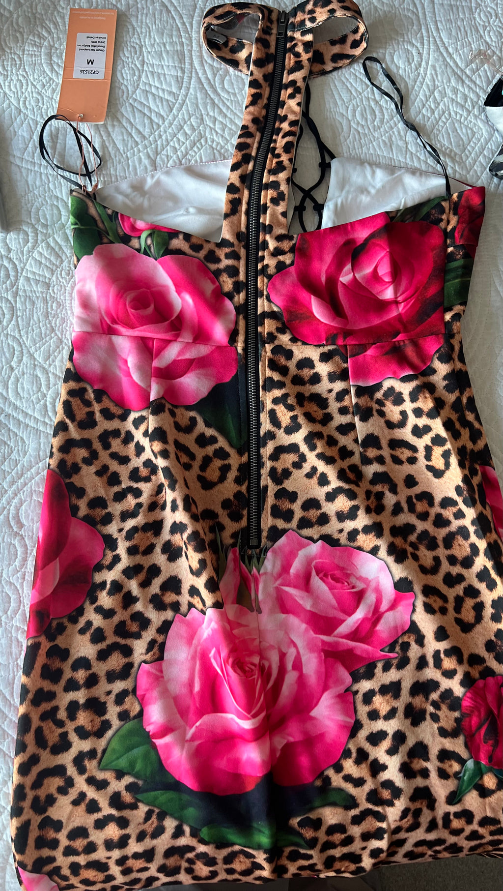 Graphic animal print maxi dress