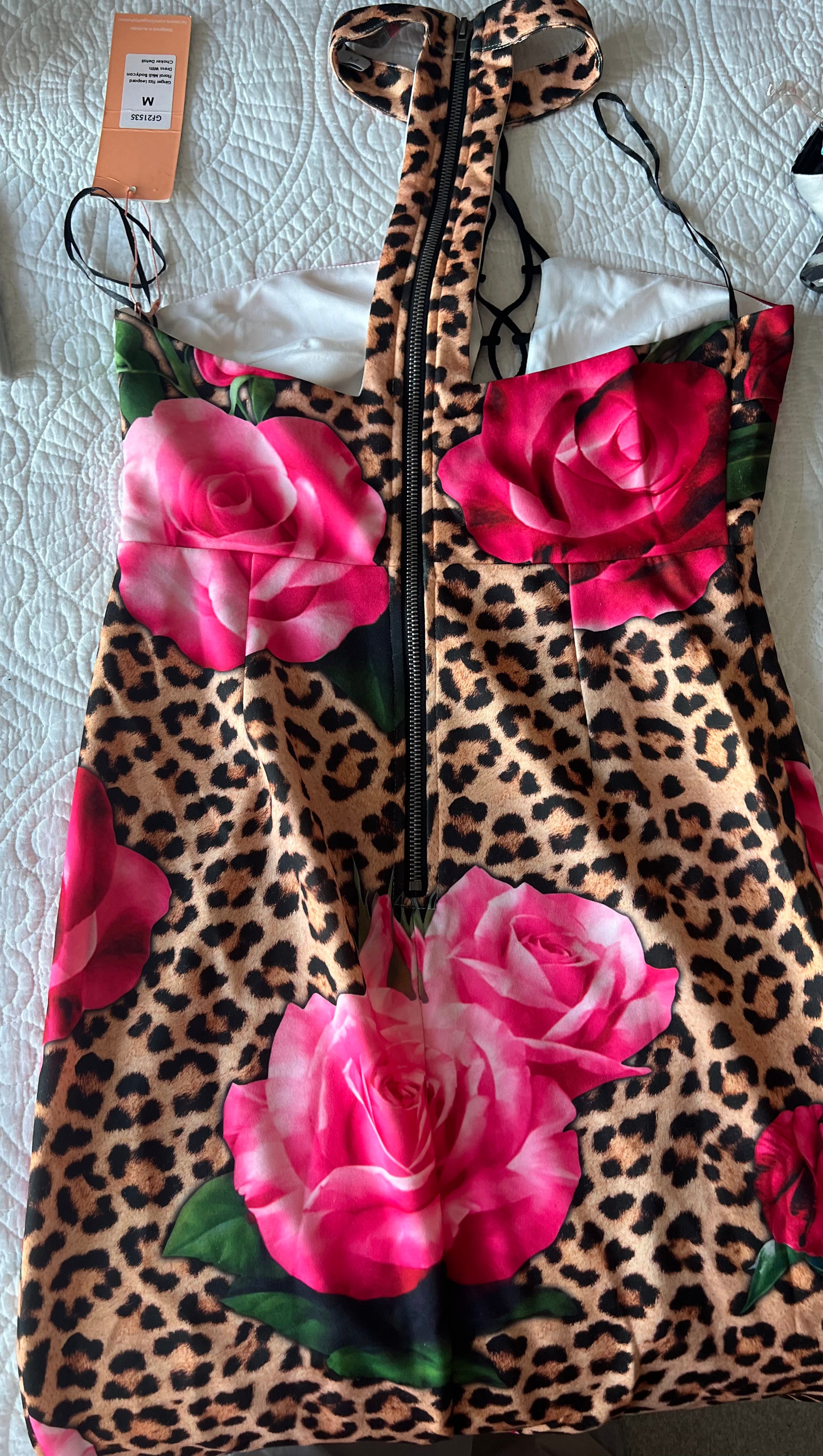 Graphic animal print maxi dress